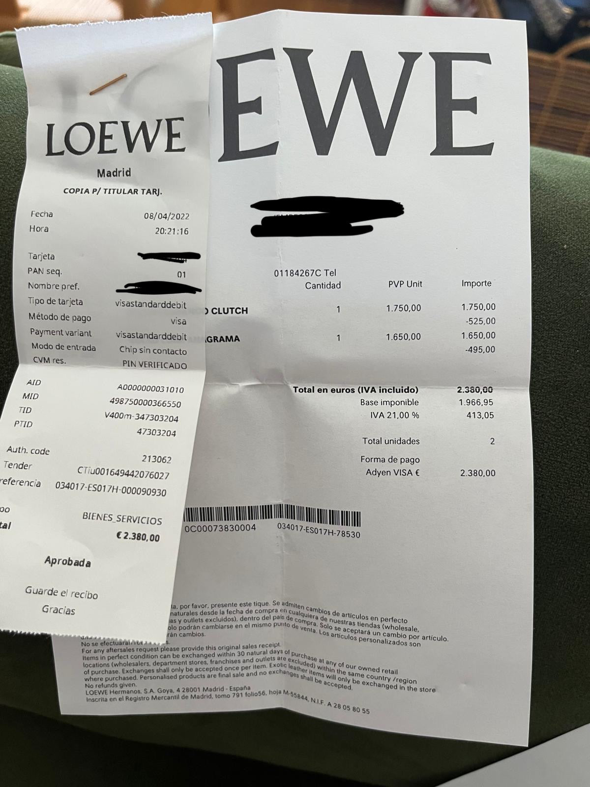 Loewe Luna Anagram Bag RRP £1400| Authentic Preloved - Reloved Again