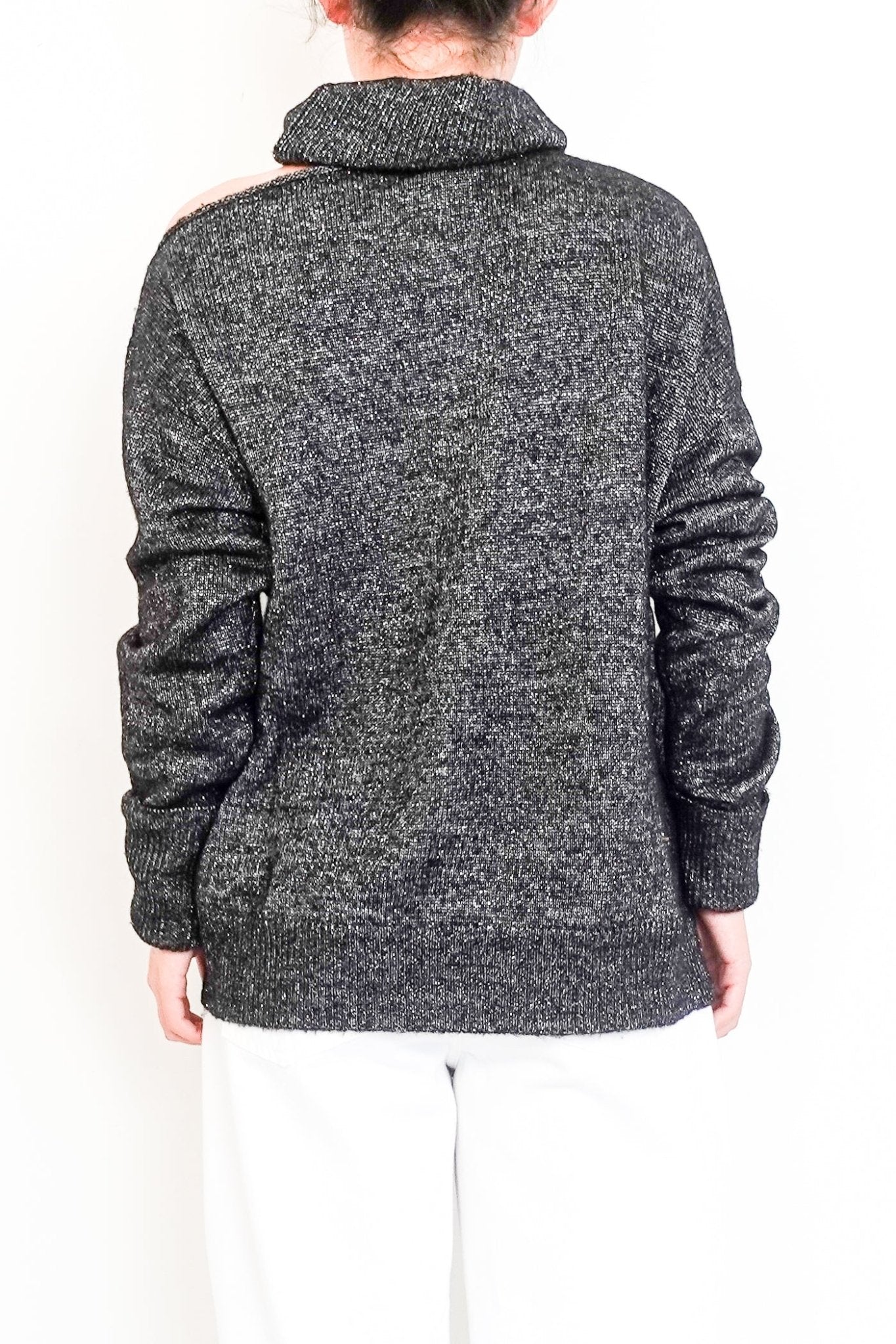 Paige Black Wool Turtle Neck Jumper with Sparkles RRP £180 | Authentic Preloved - Reloved Again