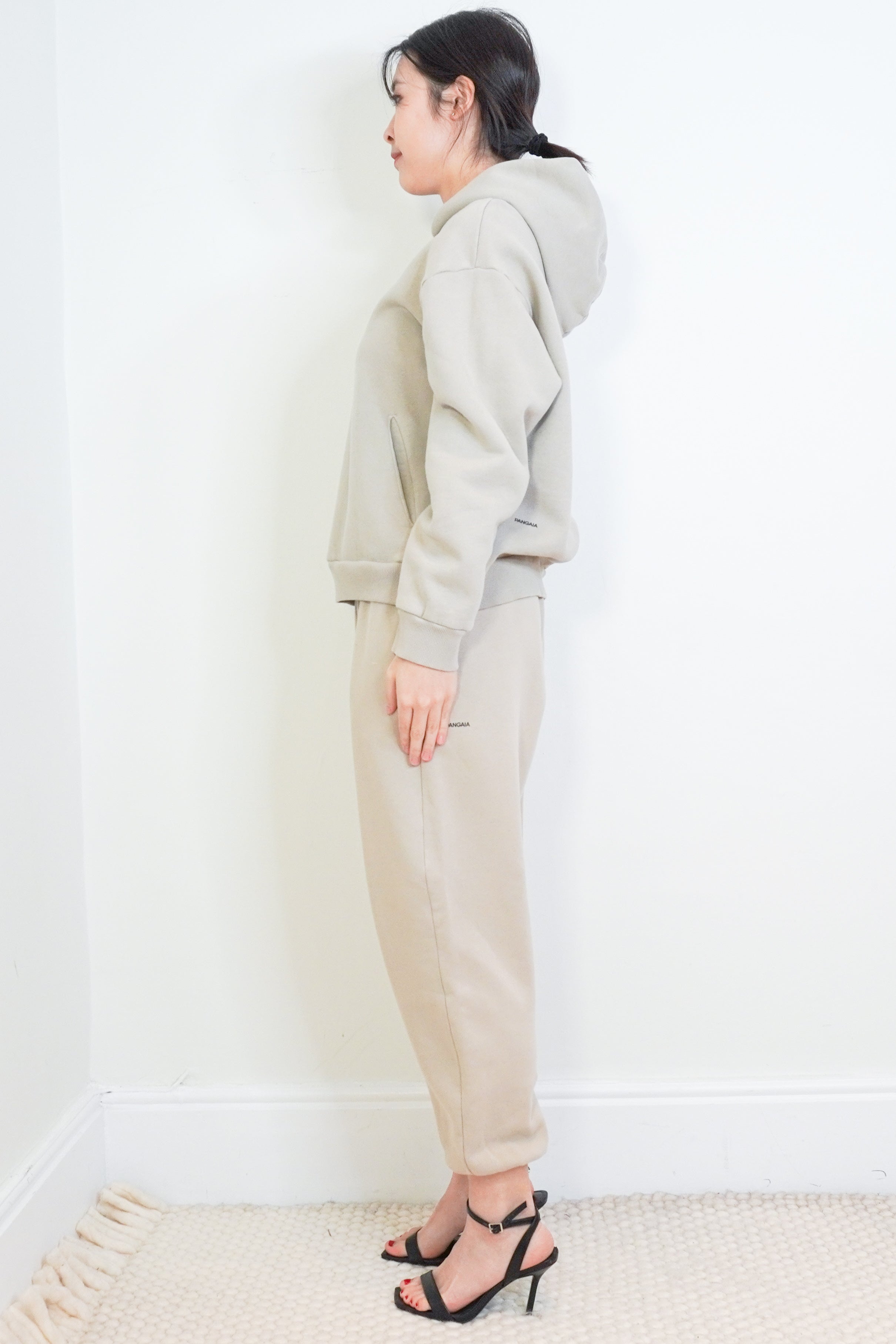 Pangaia-Grey-Cotton-Hoodie-side-picture-Chelsea-London