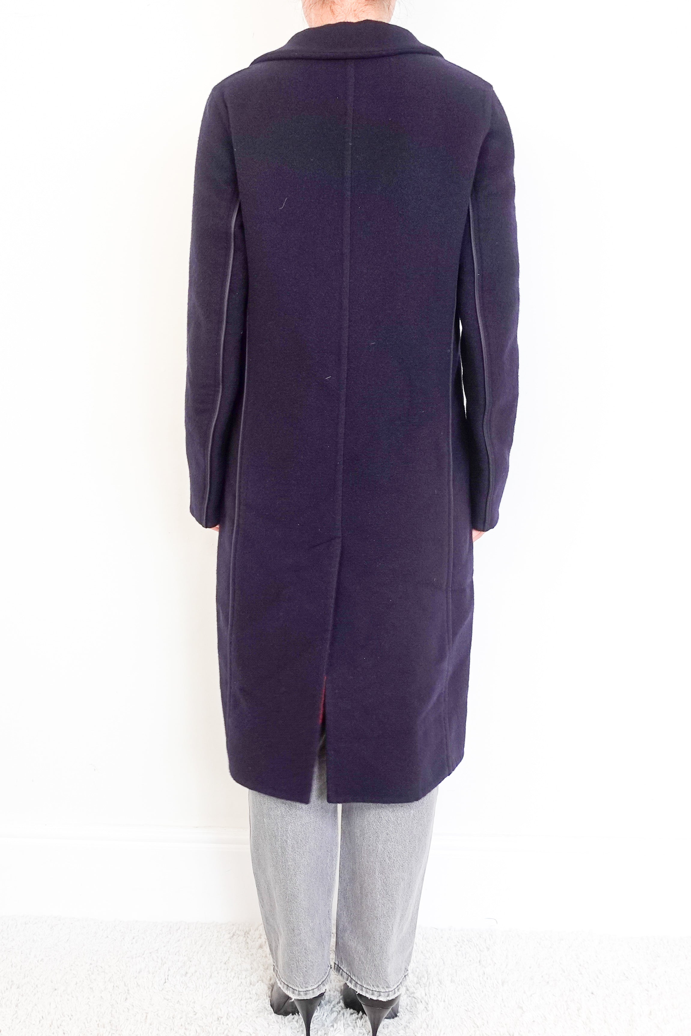 -Paris-Black-Cashmere-Trench-Coat-back-picture