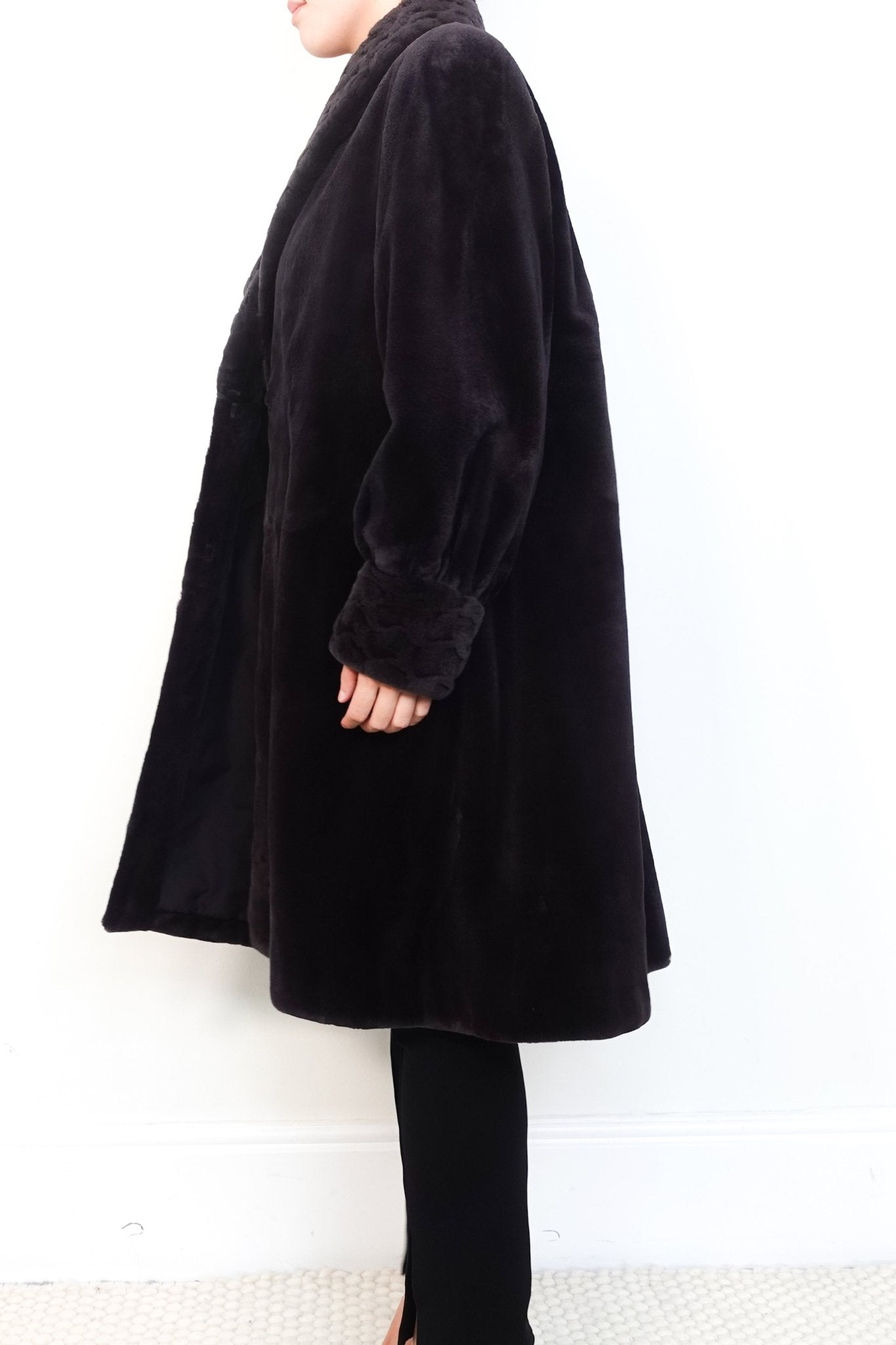 Pierre Balmain Brown Mink Fur Long Coat RRP £2.2K | Authentic Preloved - Reloved Again