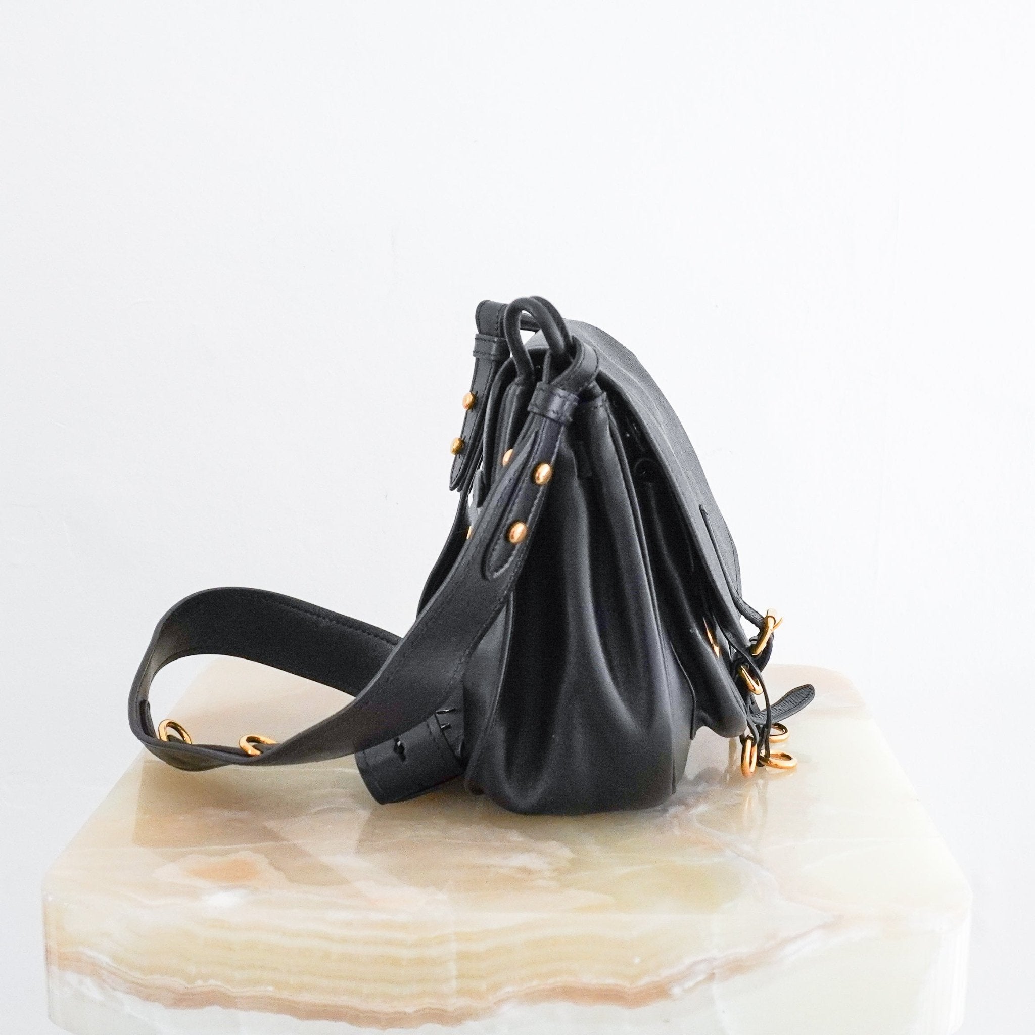 Prada-Black-Corsaire-Crossbody-Bag-side-picture-Chelsea-London