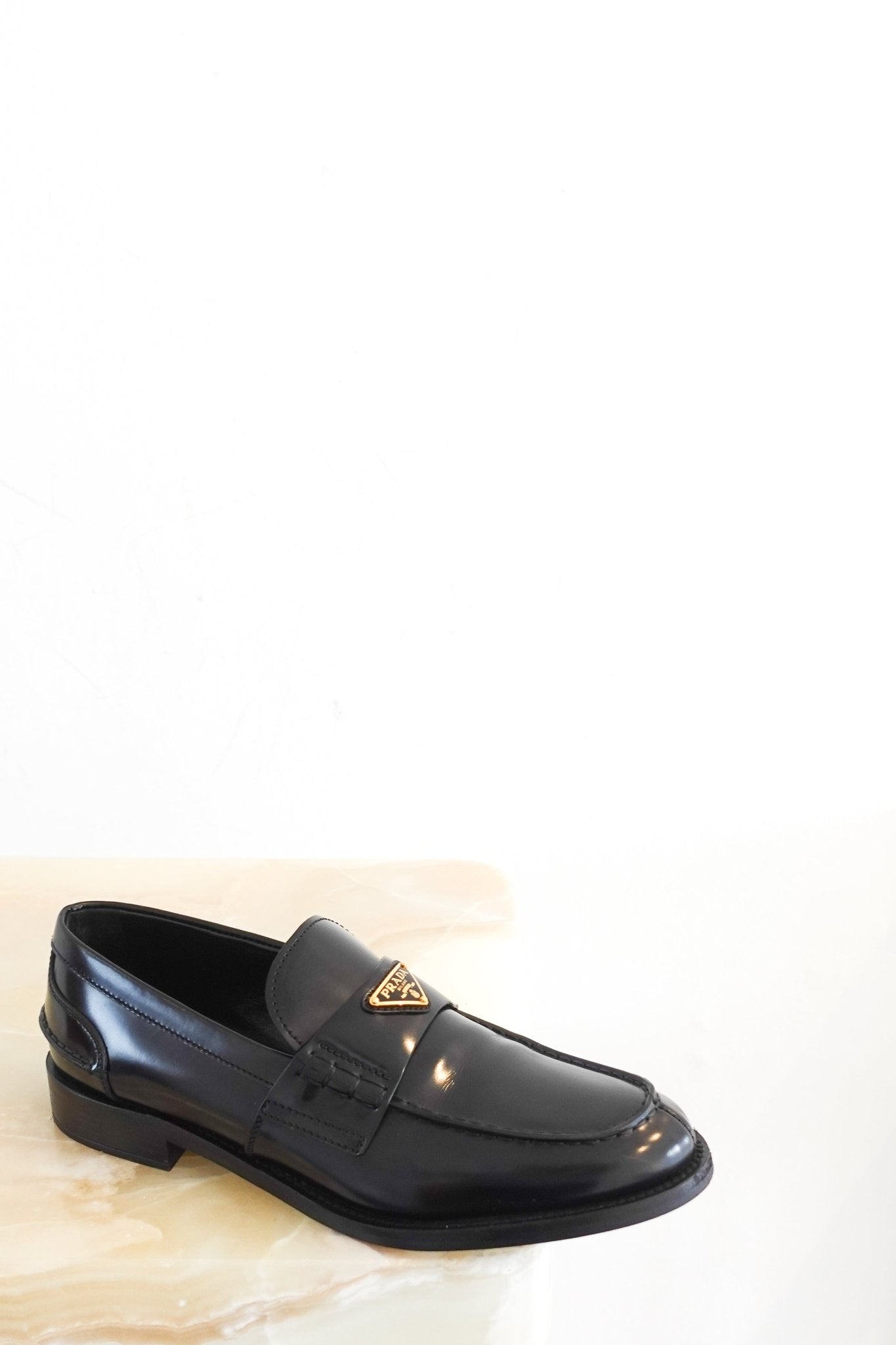 Prada Black Penny Loafers RRP £870 | Authentic Preloved - Reloved Again