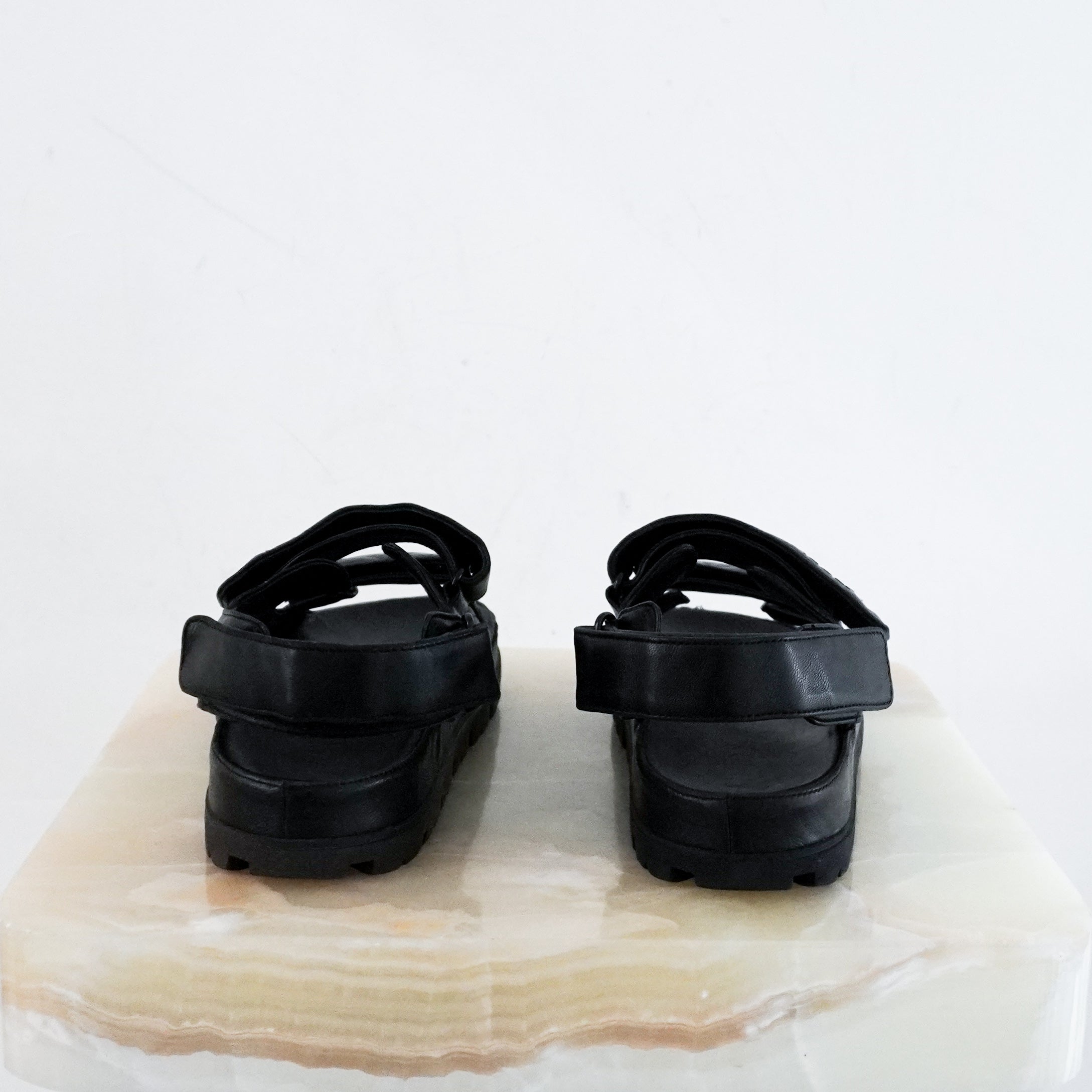 Prada-Black-Quilted-Dad-Sandals-back-picture-Chelsea-London