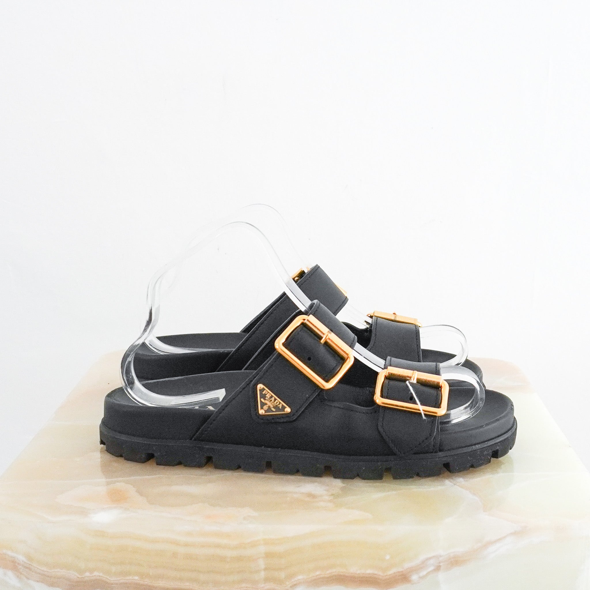 Prada Calzature Donna Sandals in Black RRP £850 | Authentic Preloved - Reloved Again