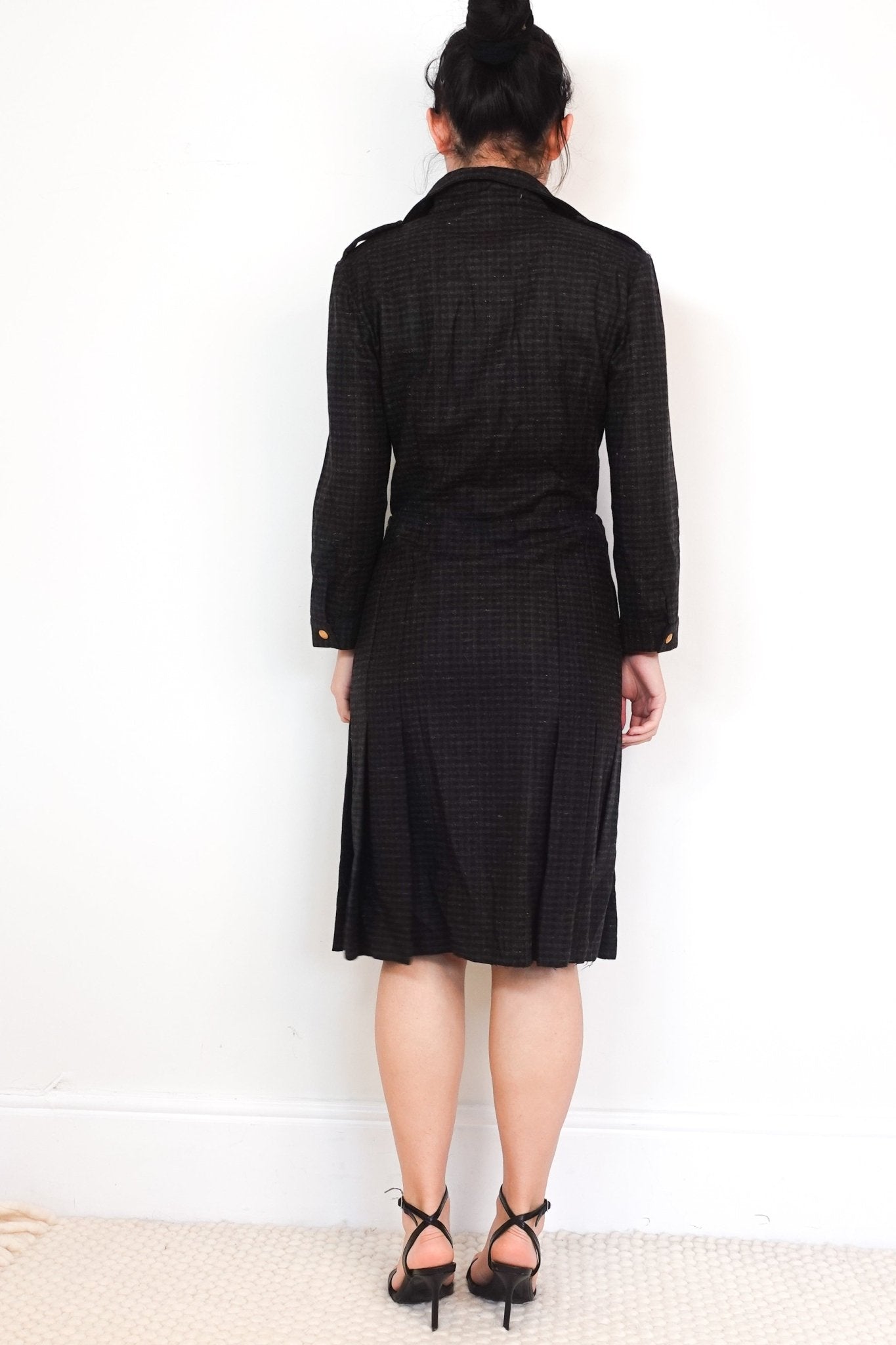 Prada Dark Green Pleated Pocket Dress RRP £3K | Authentic Preloved - Reloved Again