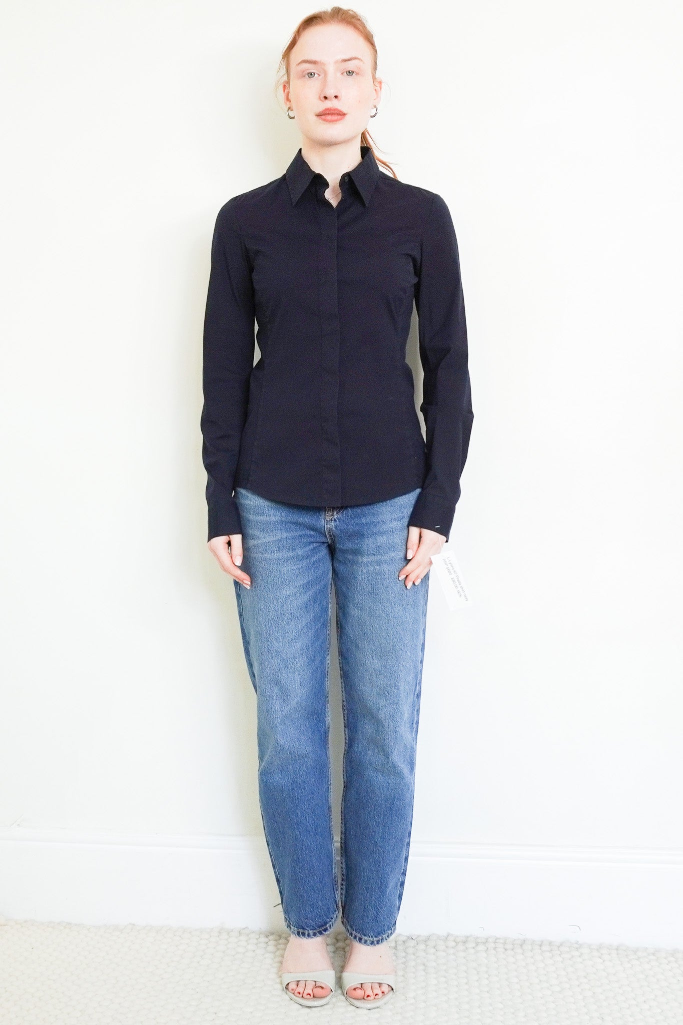 Prada-Navy-Button-Down-Shirt-Front-Picture-Chelsea-London