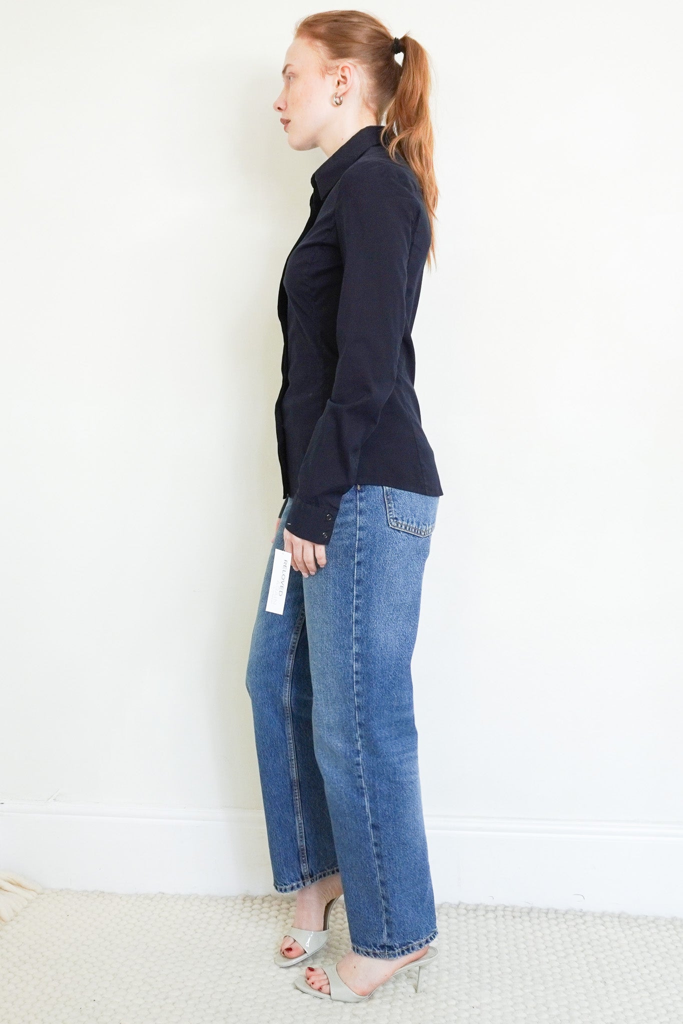 Prada-Navy-Button-Down-Shirt-Side-Picture