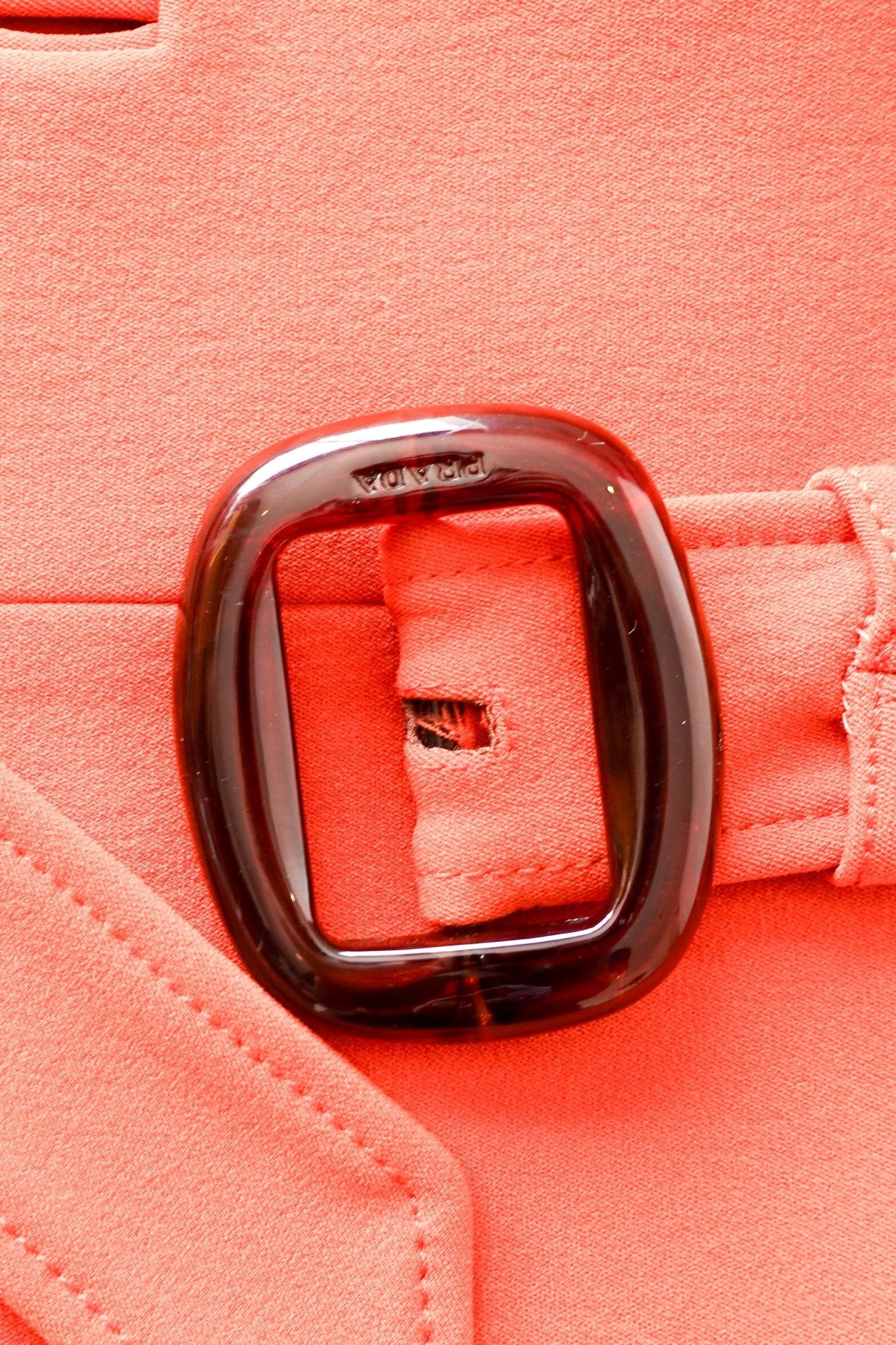 Prada Orange Belted Trench Coat RRP £1000 | Authentic Preloved - Reloved Again