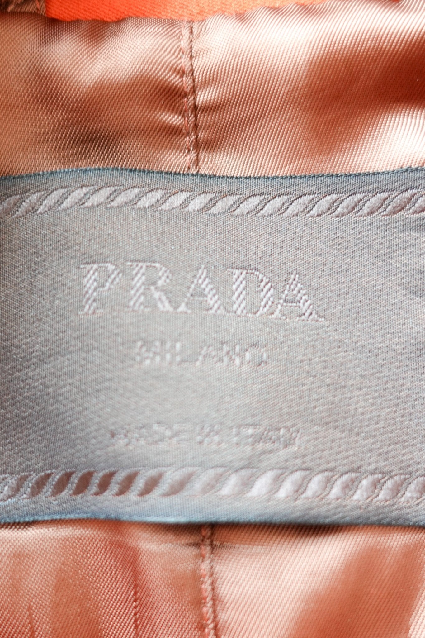 Prada Orange Belted Trench Coat RRP £1000 | Authentic Preloved - Reloved Again