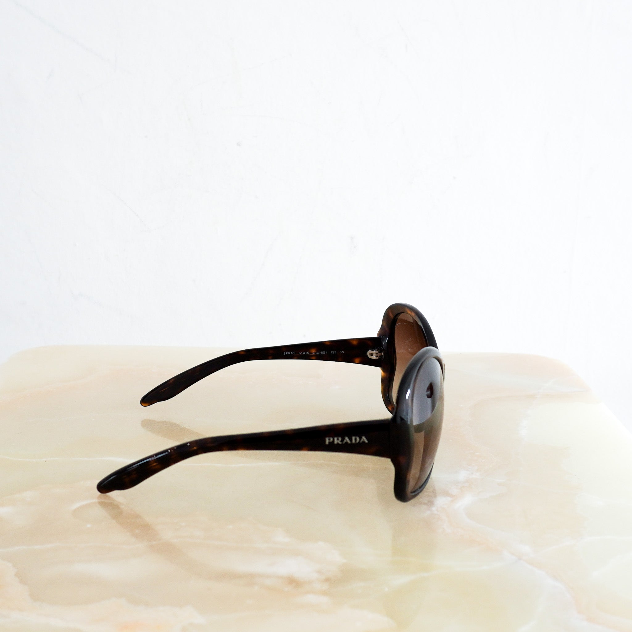 Prada Oversized Tortoise Shell Sunglasses RRP £376 | Authentic Preloved - Reloved Again