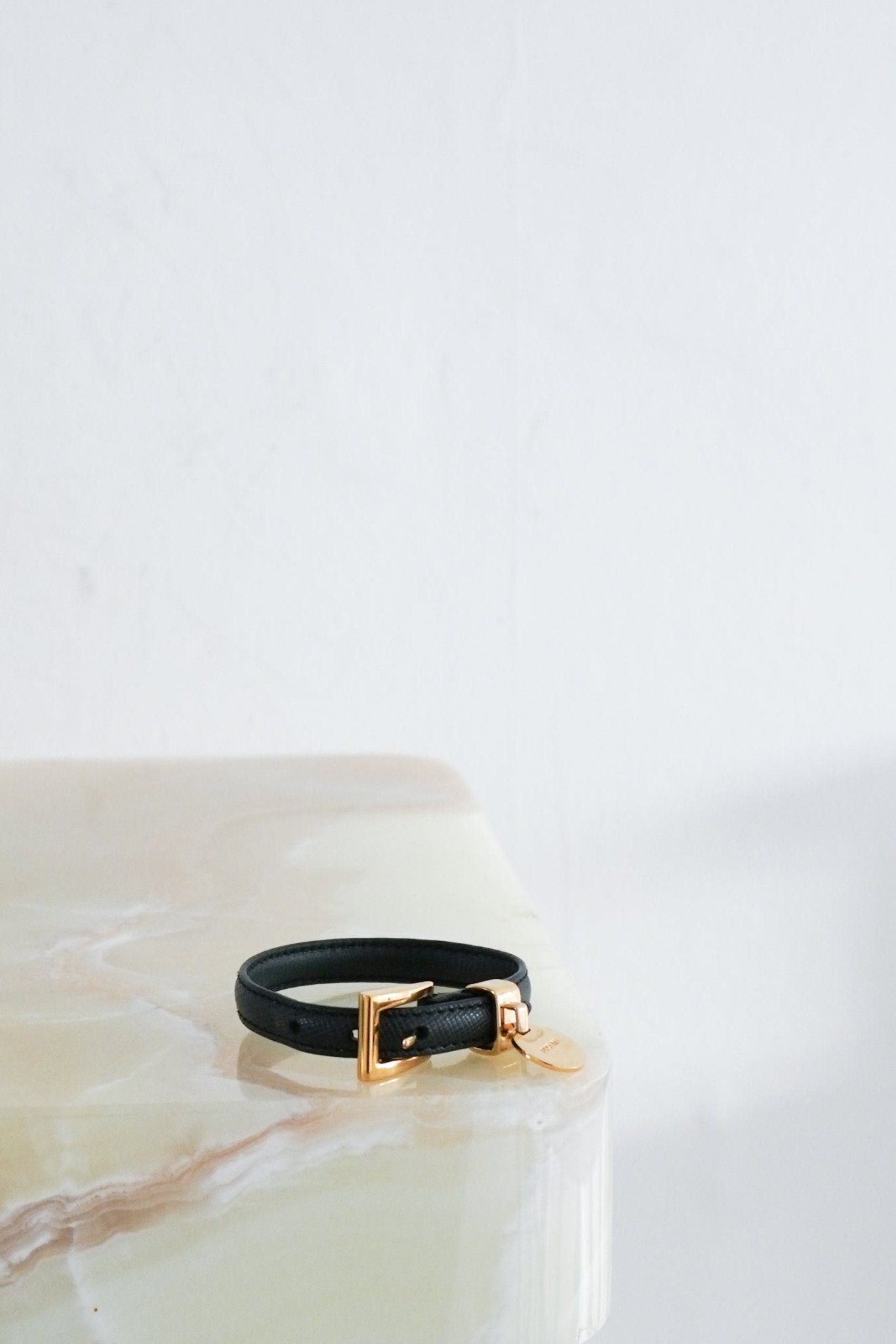 Prada Teal Leather Bracelet RRP £360 | Authentic Preloved - FINAL SALE - Reloved Again