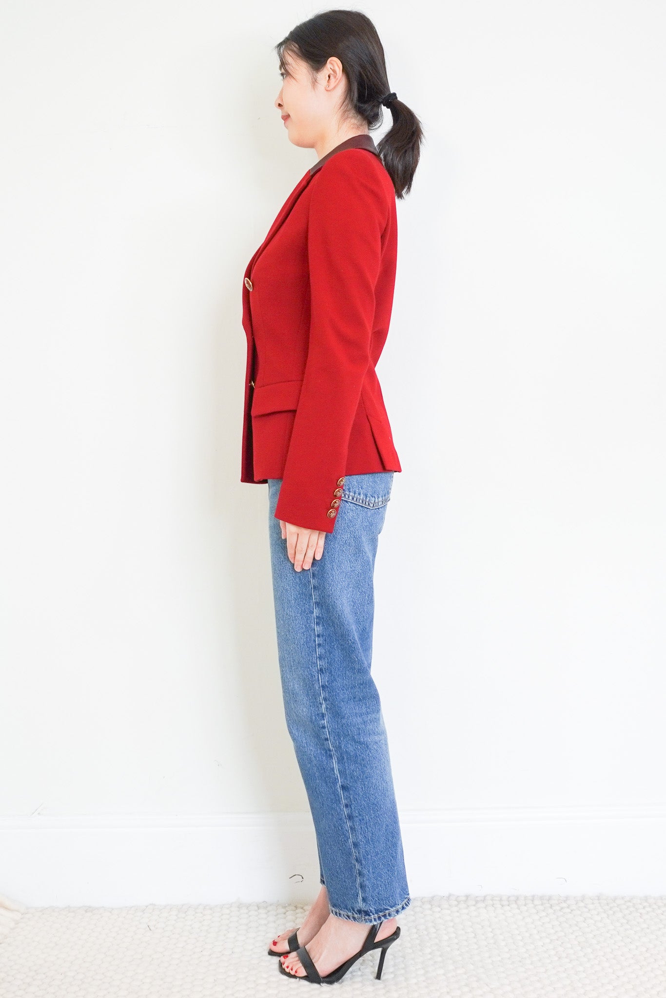 Pucci Red Double - Breasted Blazer RRP £1000 | Authentic Preloved - Reloved Again