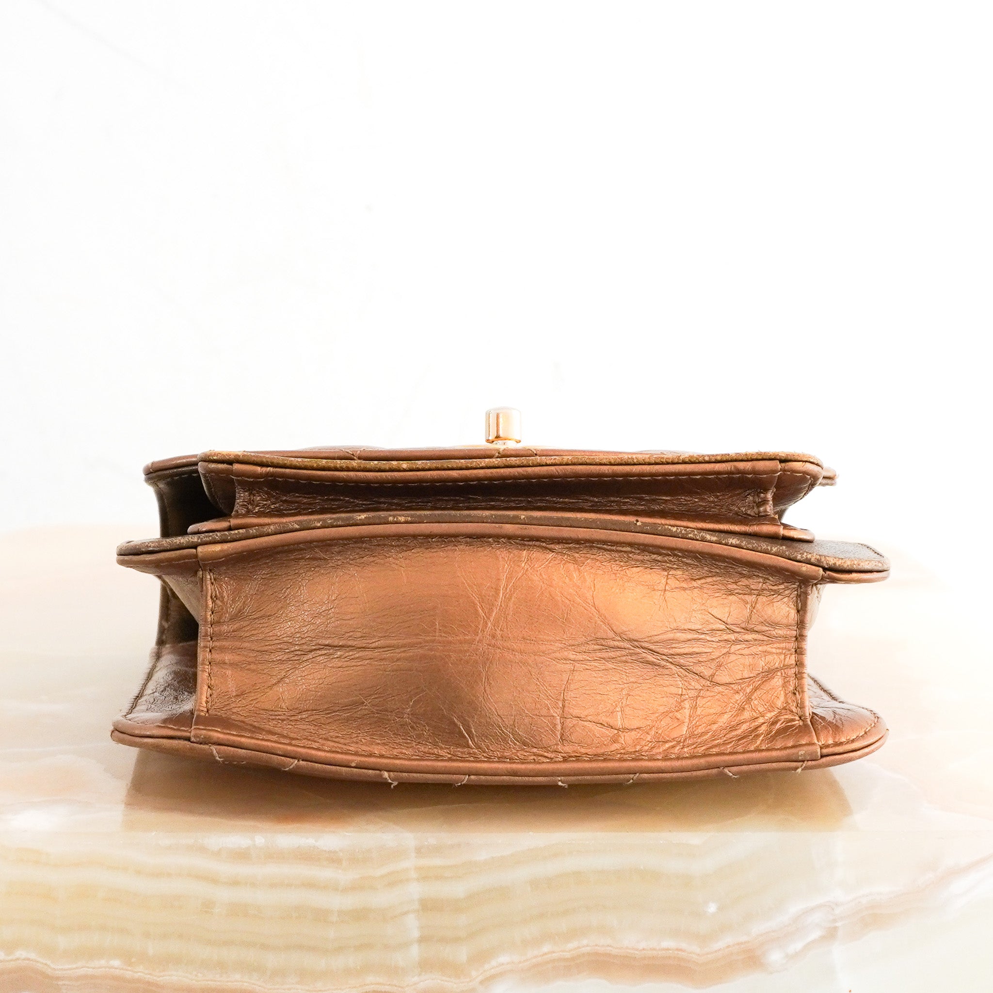 RARE Chanel Mini Metallic Calfskin and Caviar Chain Bag | Authentic Preloved - Reloved Again