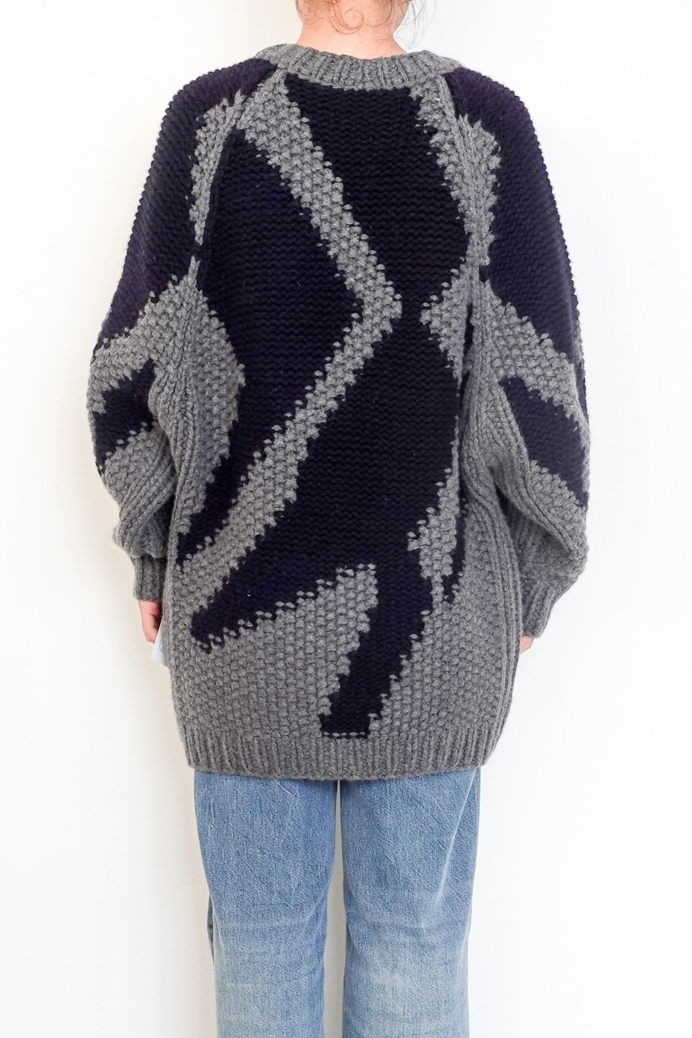 Raey Grey Chunky Knit Pure Cashmere Cardigan RRP £675 FINAL SALE | Authentic Preloved - Reloved Again