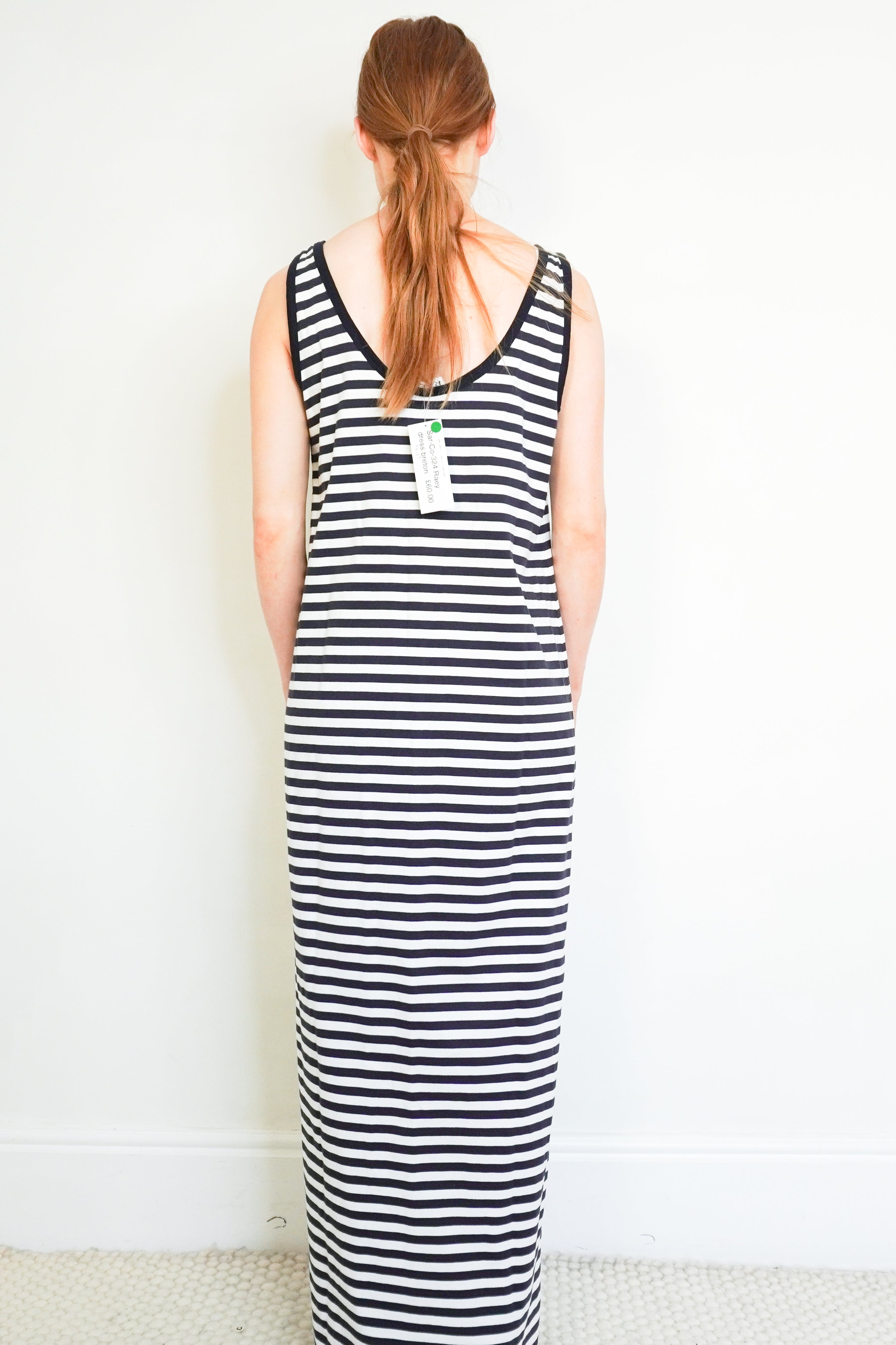 Raey Breton Sleeveless Maxi Dress back photo chelsea london