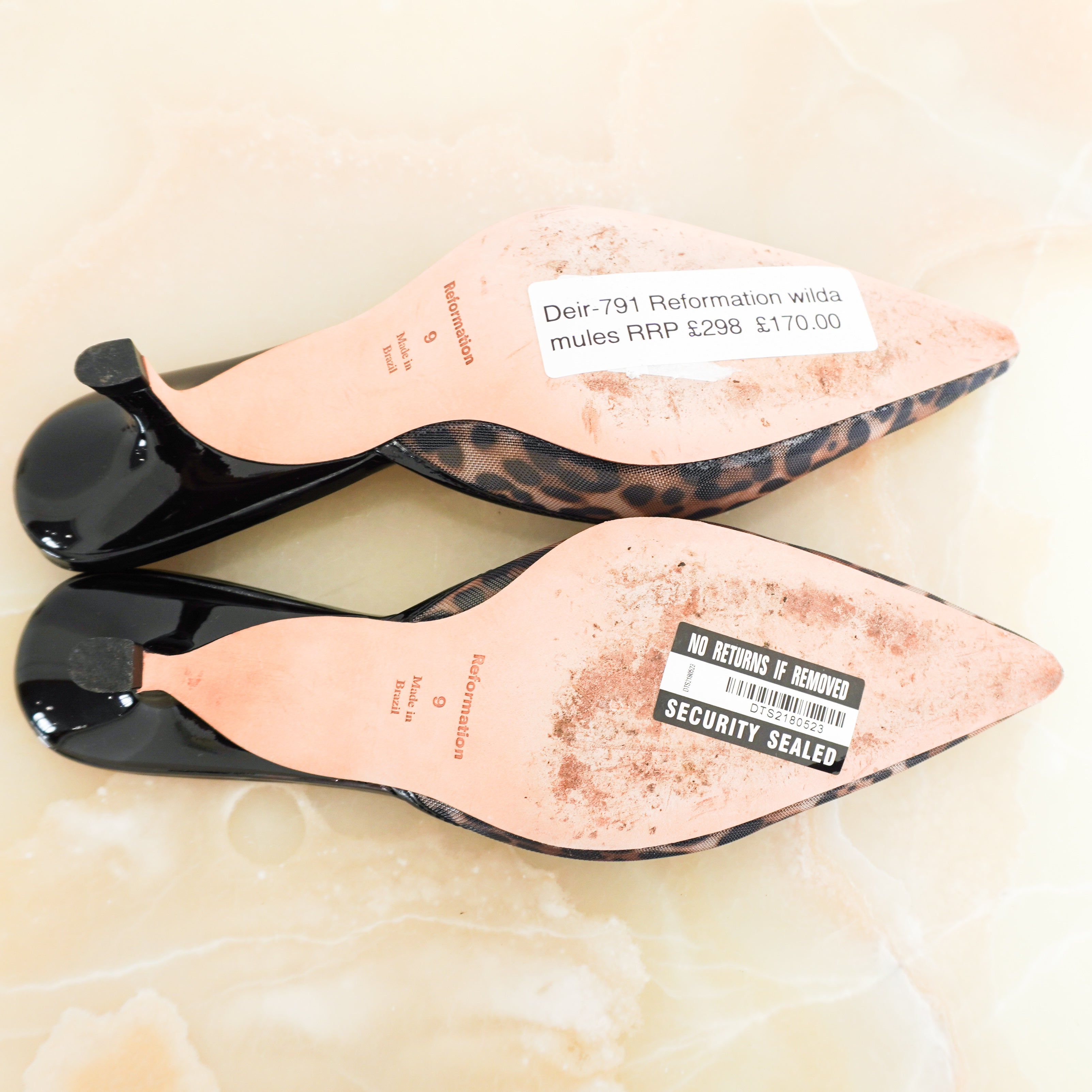 Reformation-Leopard-Mesh-Kitten-Heels-bottom-picture-Chelsea-London