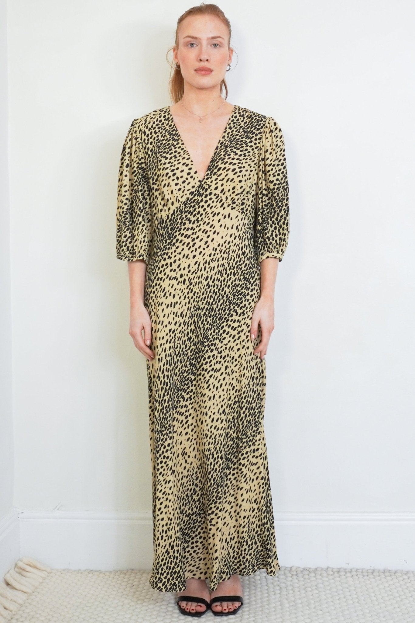 Rixo Leopard Print Maxi Dress RRP £340| Authentic & Preloved - Reloved Again