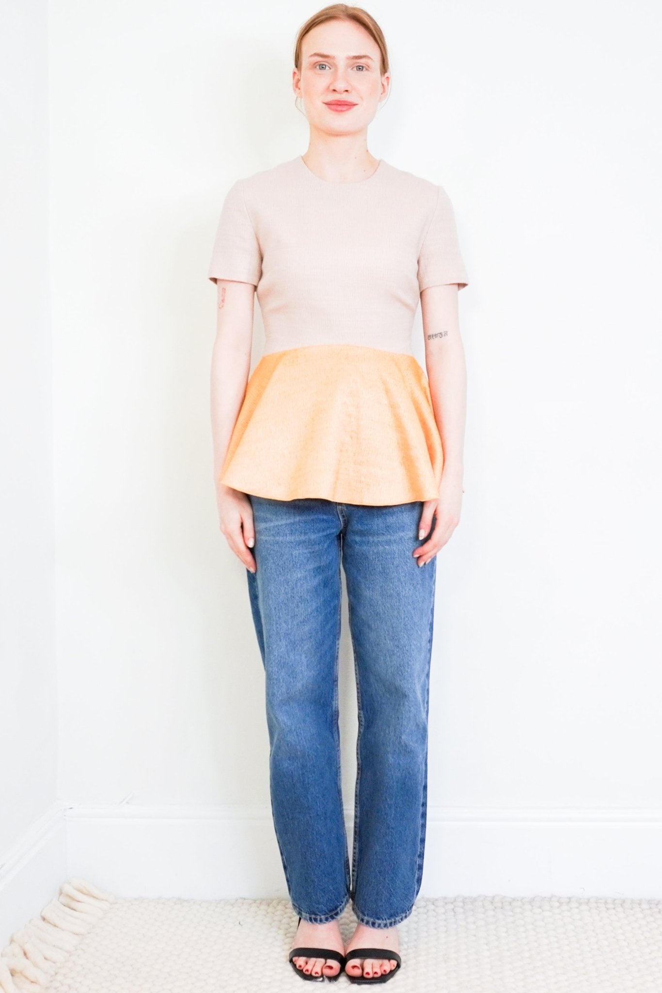 Roksanda Pink and Orange Peplum Top RRP £895 | Authentic Preloved - Reloved Again