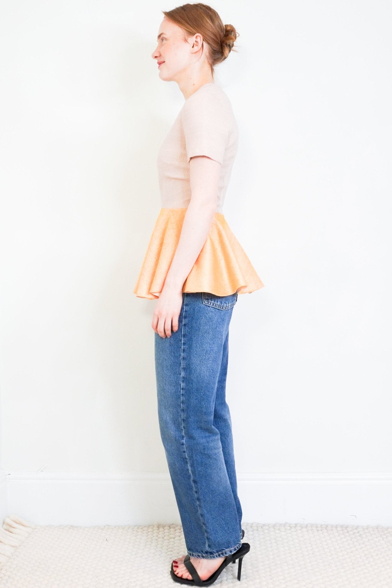 Roksanda Pink and Orange Peplum Top RRP £895 | Authentic Preloved - Reloved Again