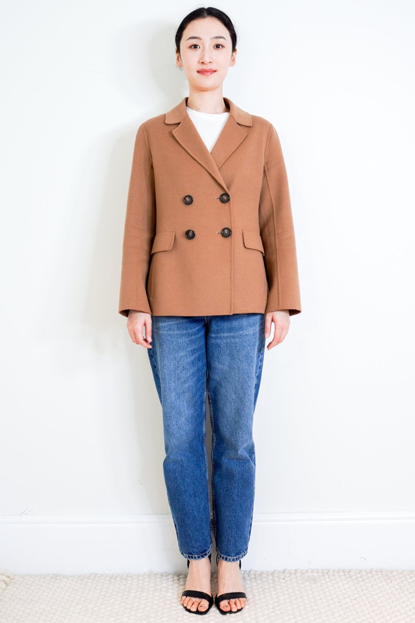 ‘S Max Mara Brown Wool Blazer RRP £1000 | Authentic Preloved - Reloved Again