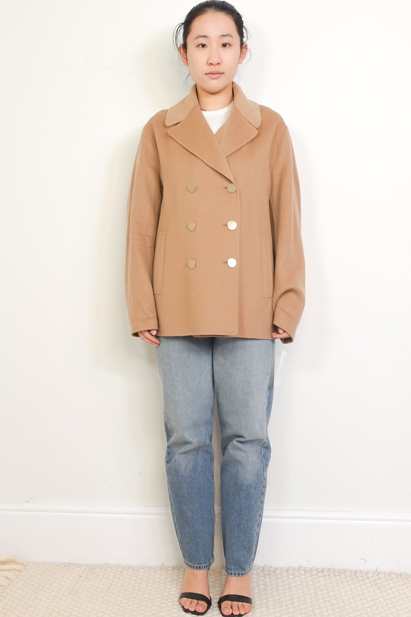 ‘S MaxMara Camel Brown Cargo Coat RRP £650 | Authentic Preloved - Reloved Again