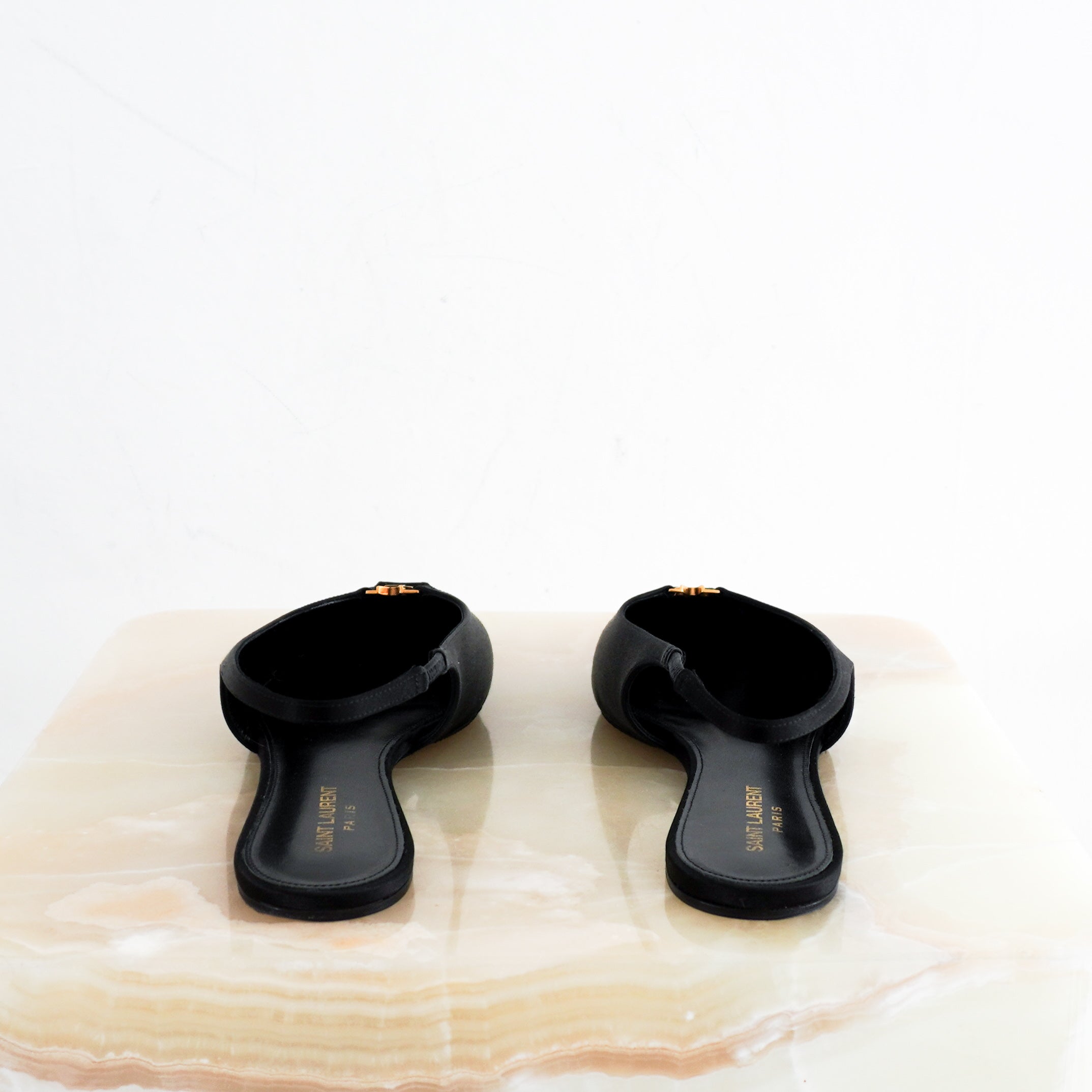 Saint Laurent Black Babylon Slingbacks RRP £750 | Authentic Preloved - Reloved Again