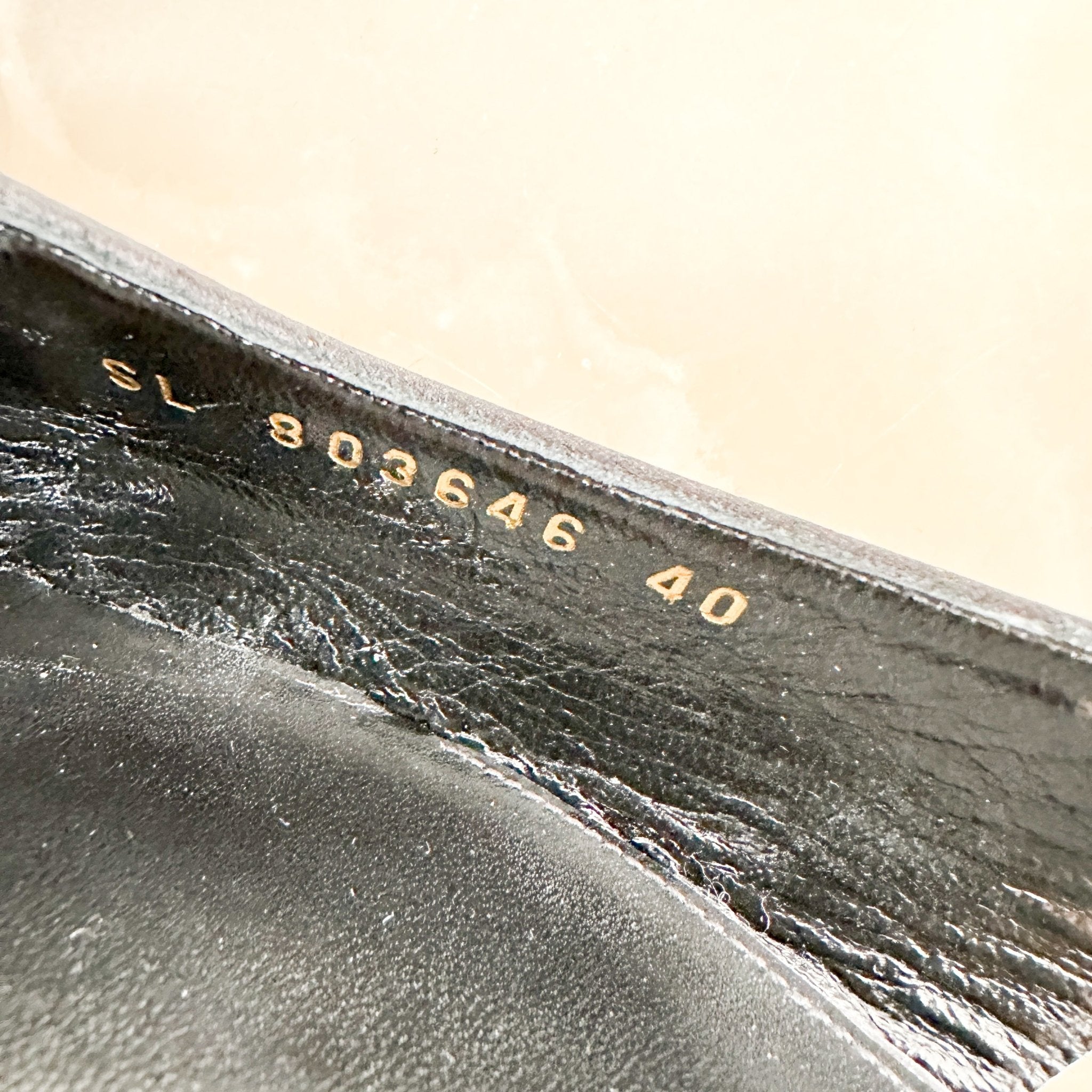 Saint Laurent Black Babylon Slingbacks RRP £750 | Authentic Preloved - Reloved Again