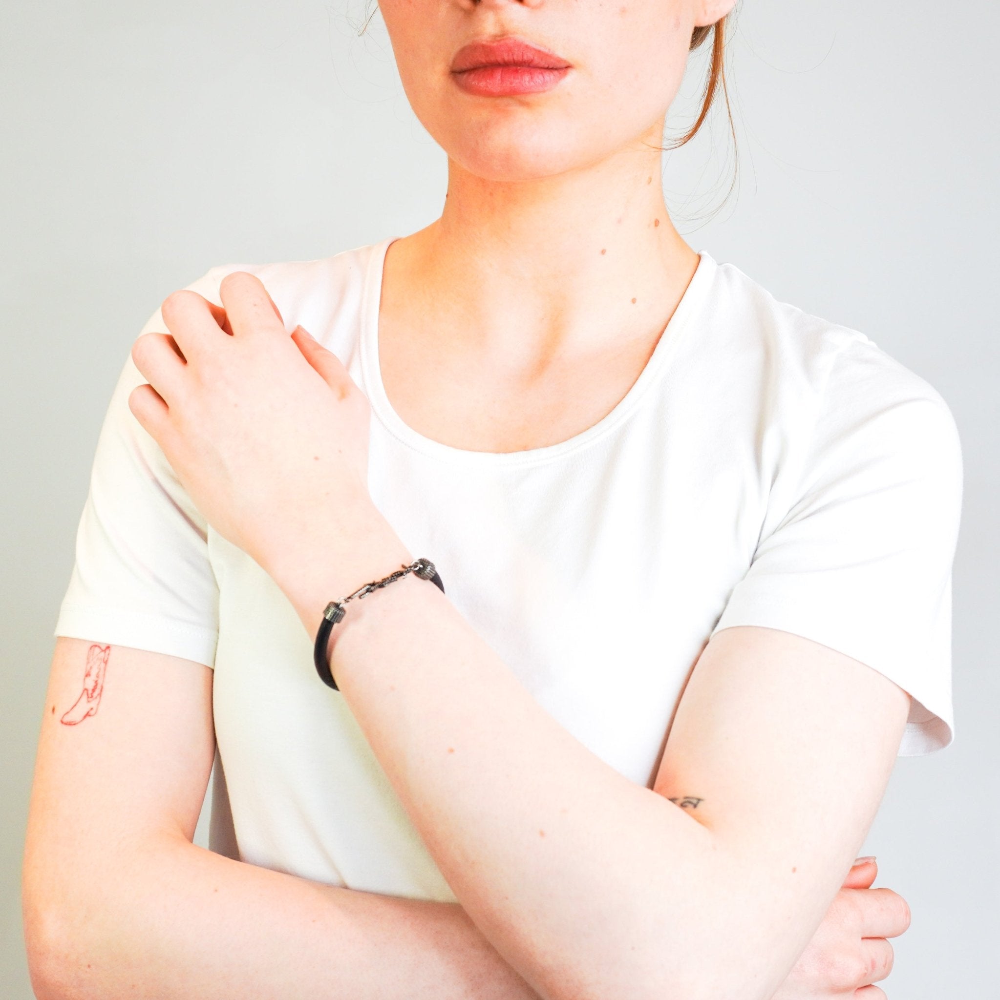 Saint Laurent Black Leather Opyum Bracelet RRP £245 | Authentic Preloved FINAL SALE - Reloved Again