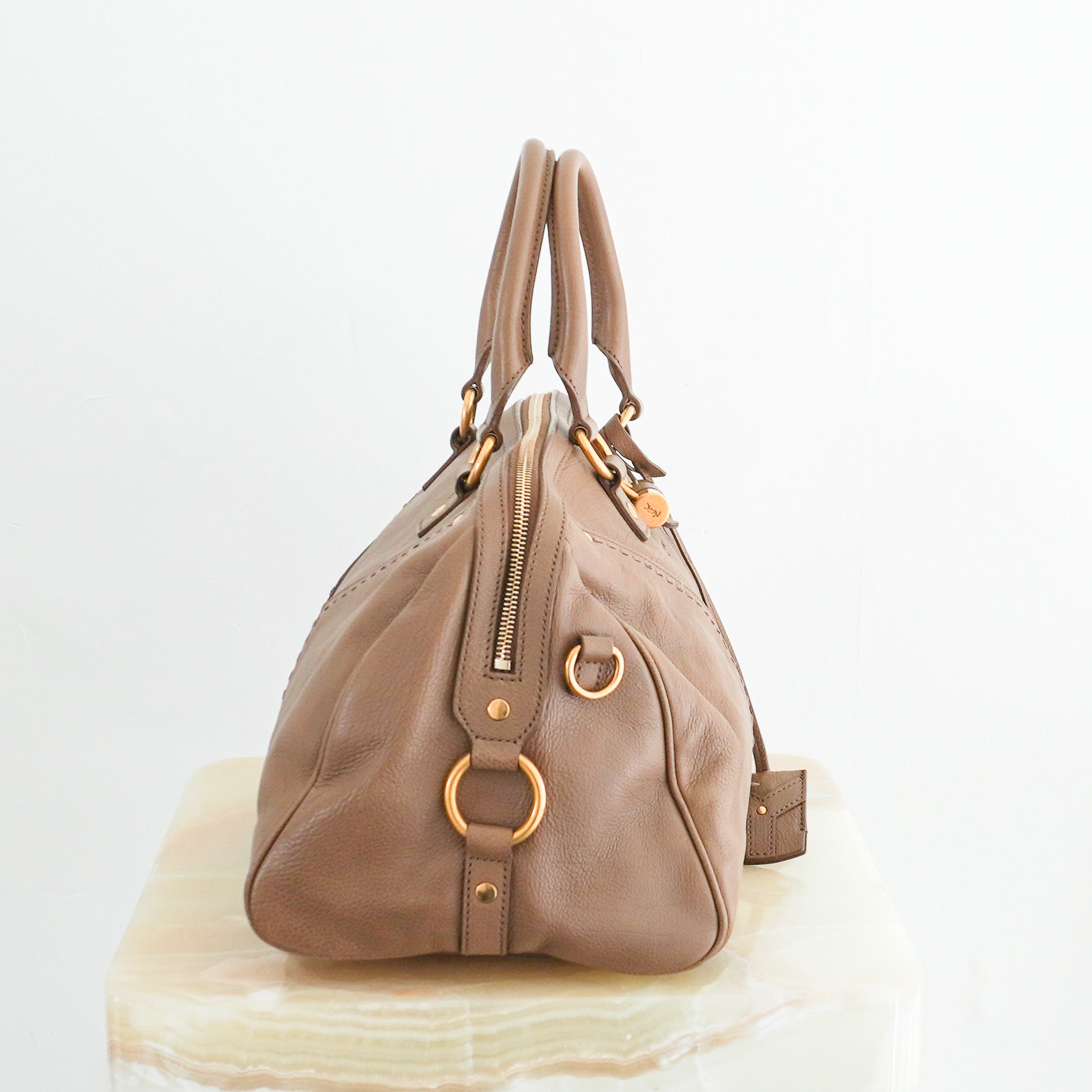 Saint Laurent Brown Muse Bowling Bag (RRP £1300) | Authentic Preloved - Reloved Again