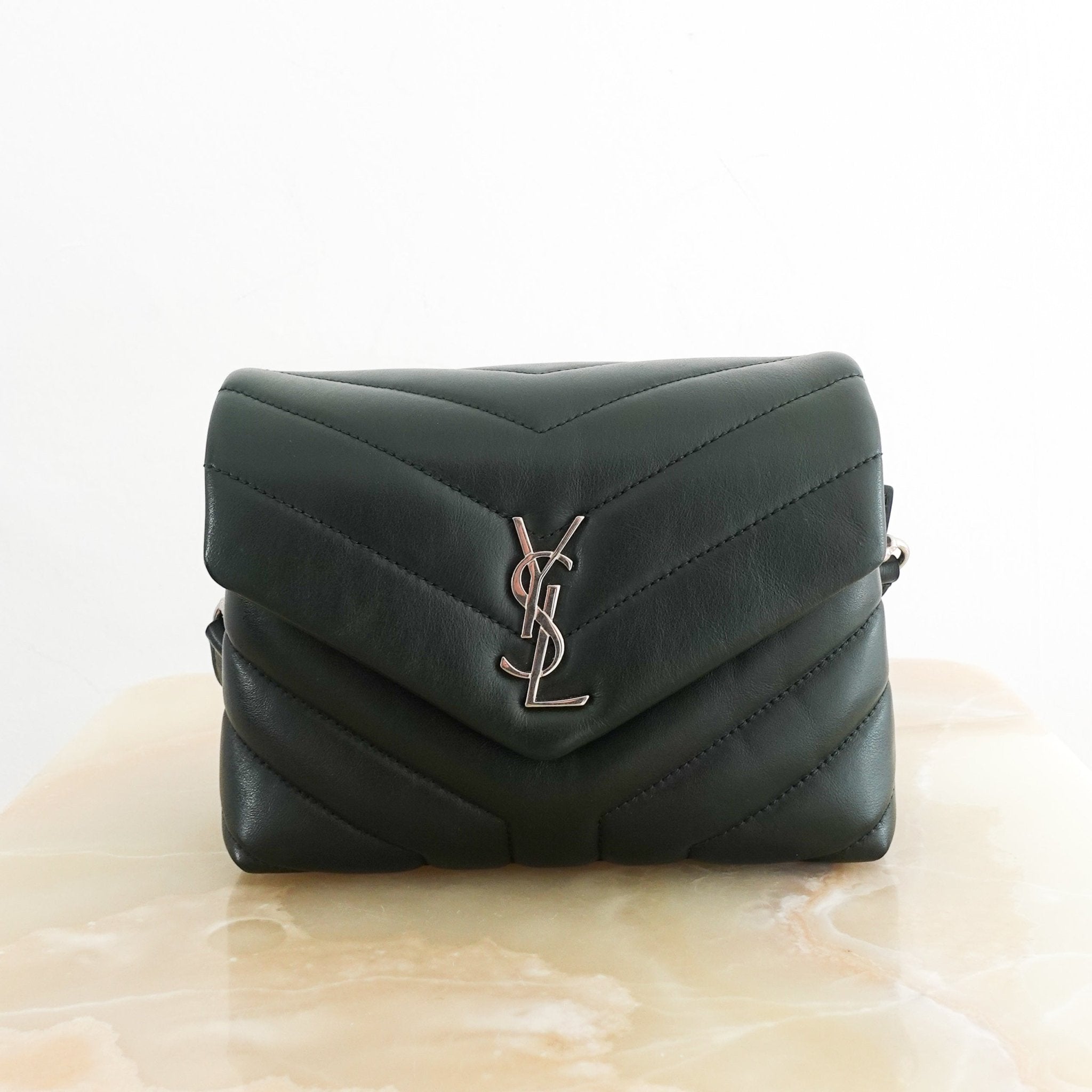 Saint Laurent Small Green Lou Lou Toy Bag RRP £1,275 | Authentic Preloved - Reloved Again
