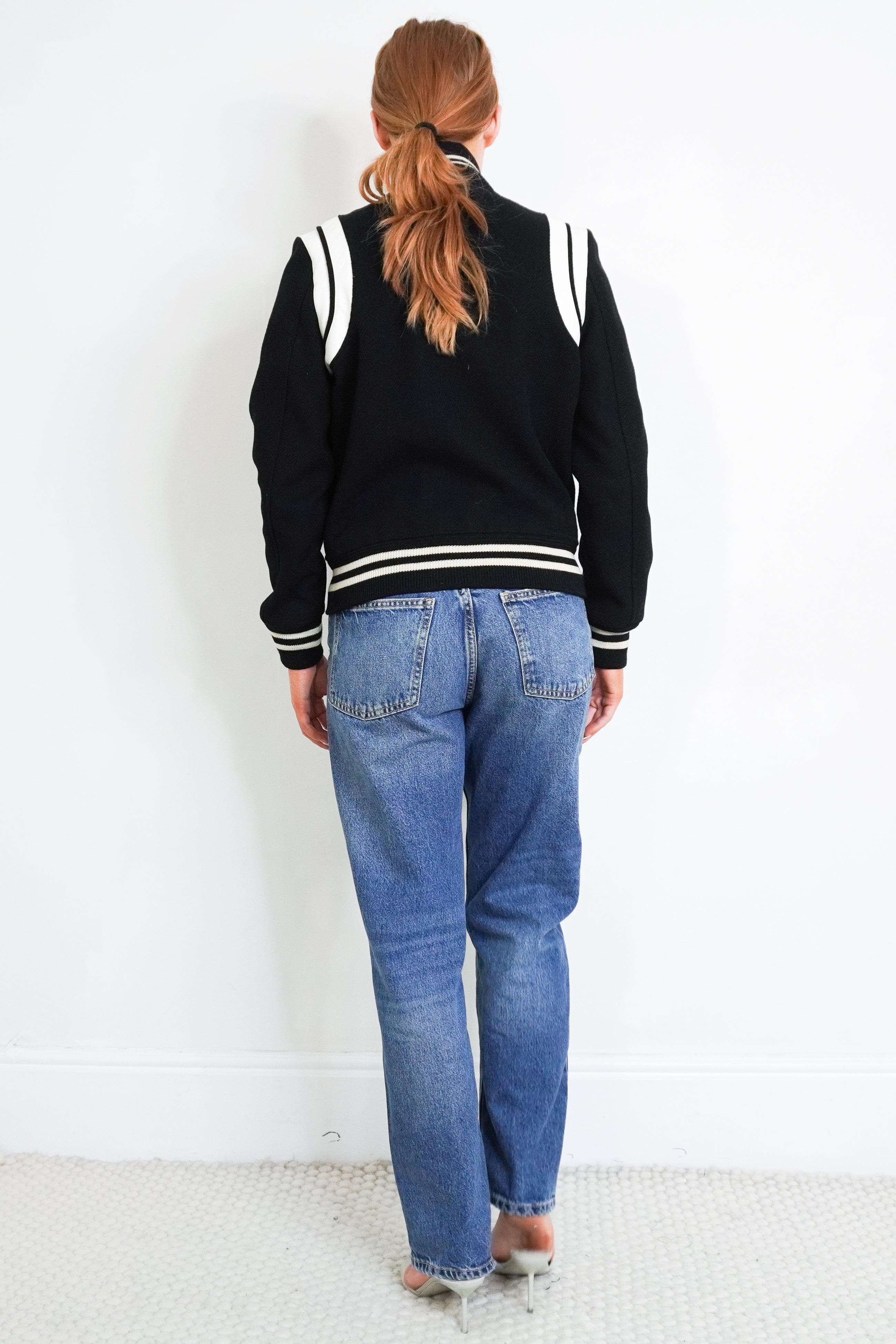 Saint_Laurent_Black_Ivory_Teddy_Jacket_in_Wool_back_photo_chelsea_london