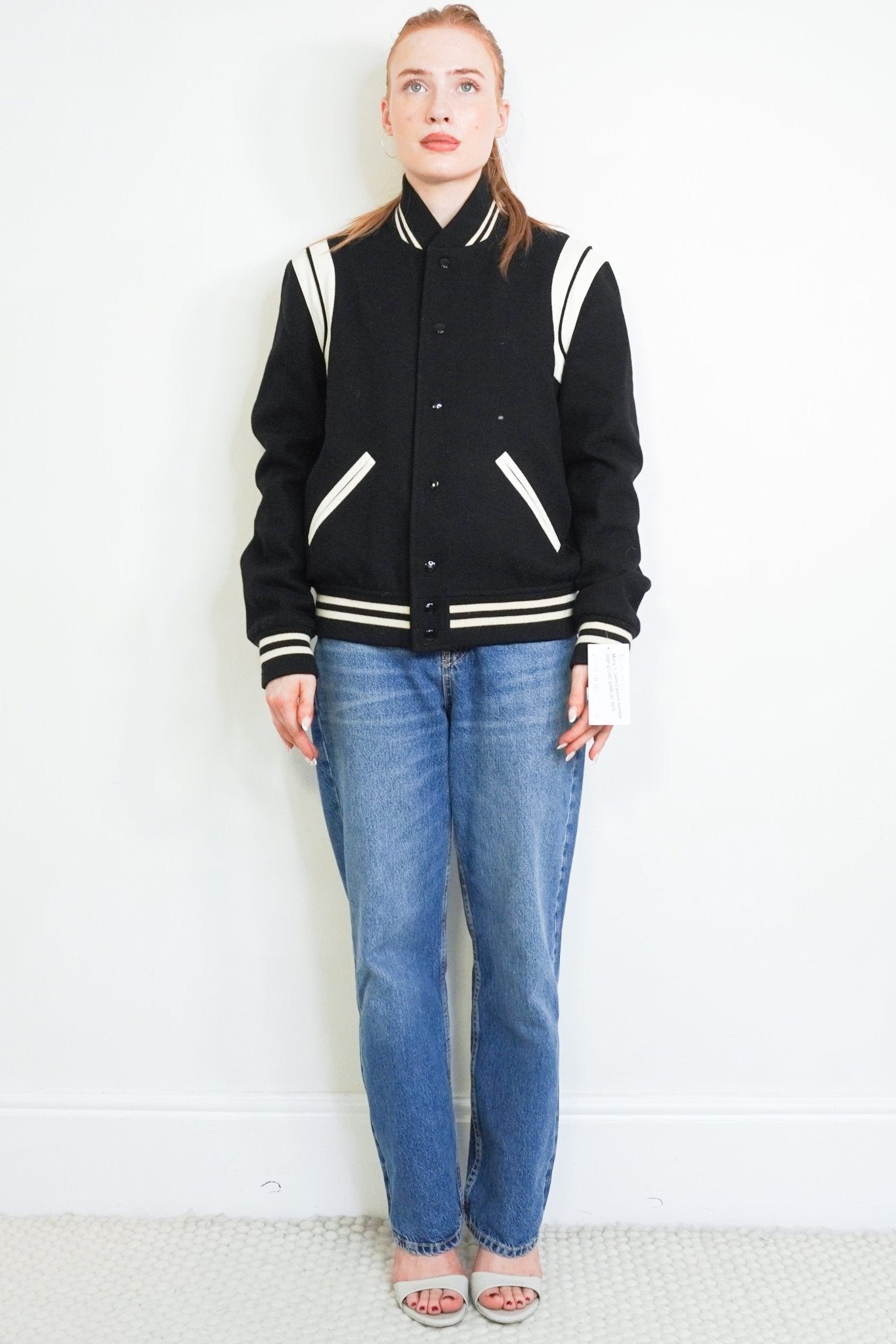Saint Laurent Black Teddy Bomber Jacket RRP (£1200) | Authentic Preloved - Reloved Again