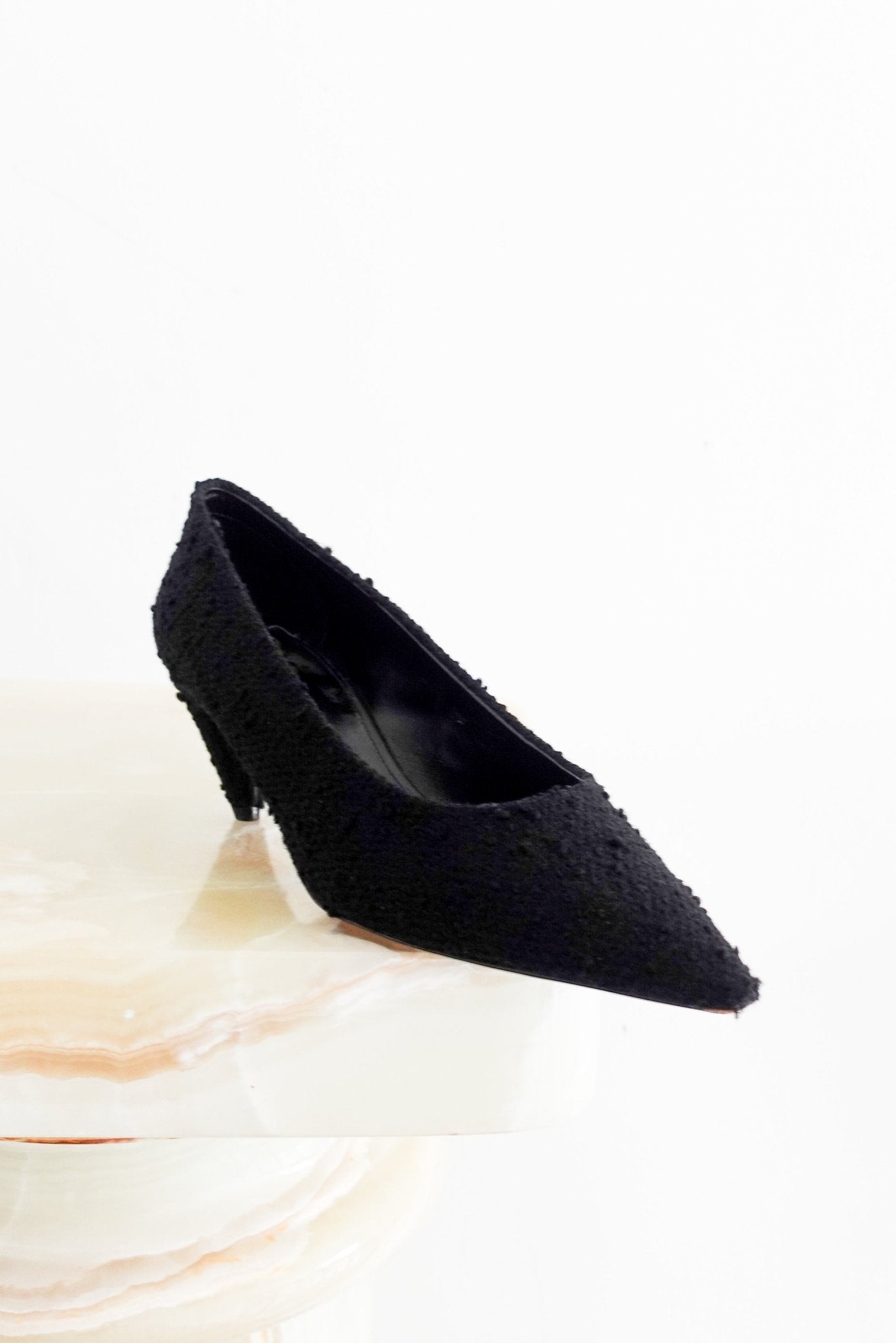 Saint Laurent Boucle black kitten heels RRP £800 | Authentic and Preloved - Reloved Again