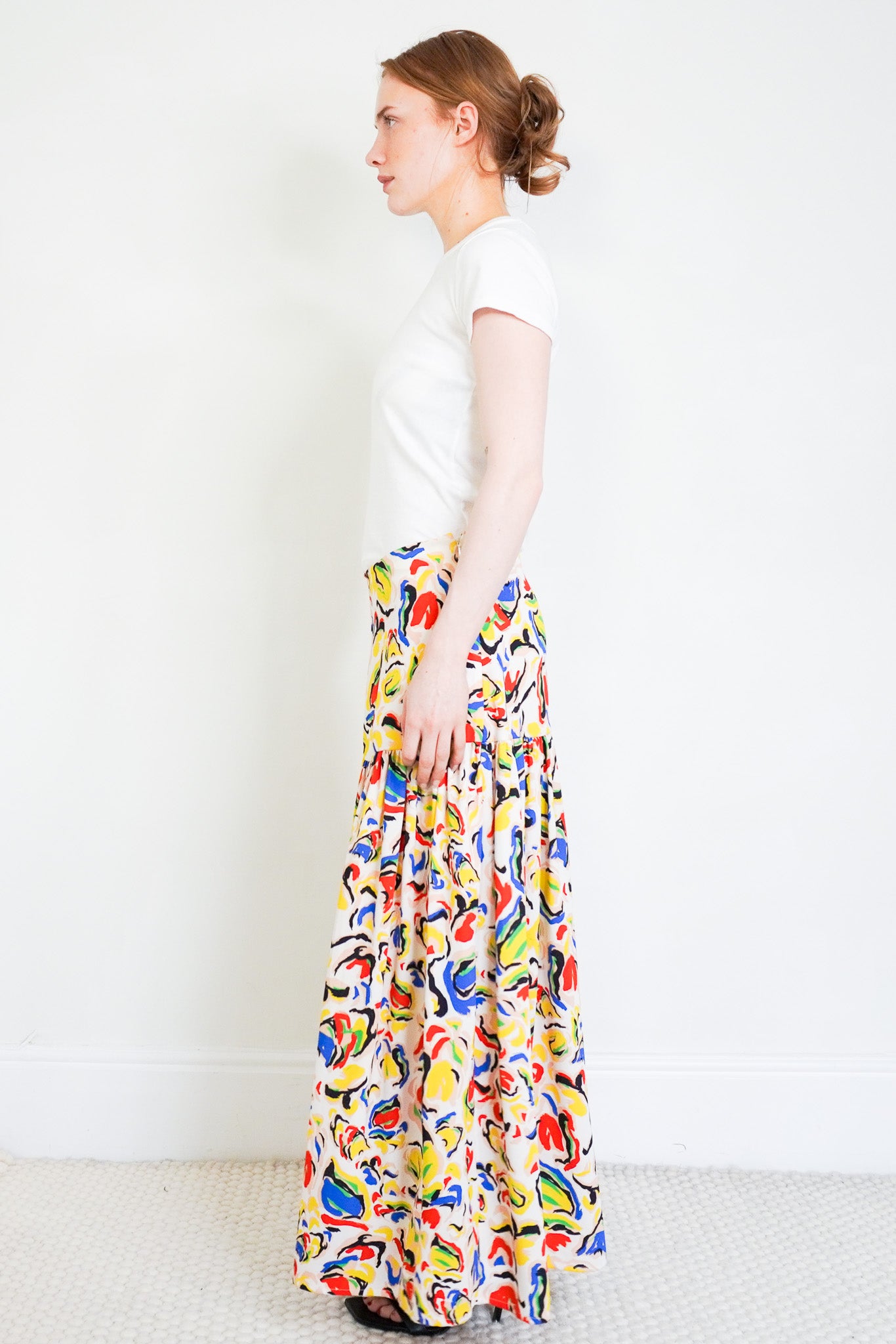Saloni printed Maxi Skirt RRP £725 | Authentic Preloved - Reloved Again