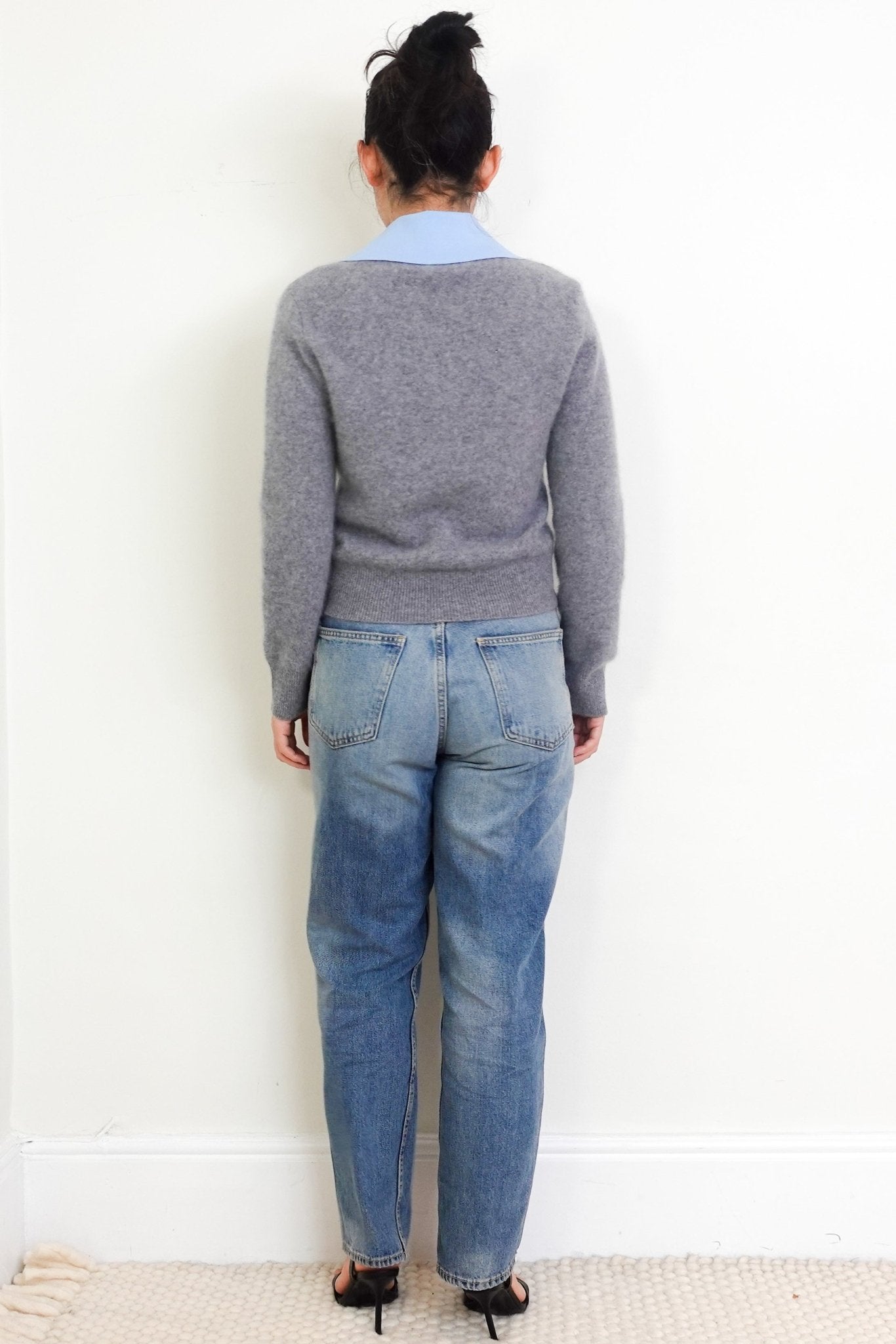 Sandro Grey Polo Shirt Sweater RRP £200 | Authentic Preloved - Reloved Again