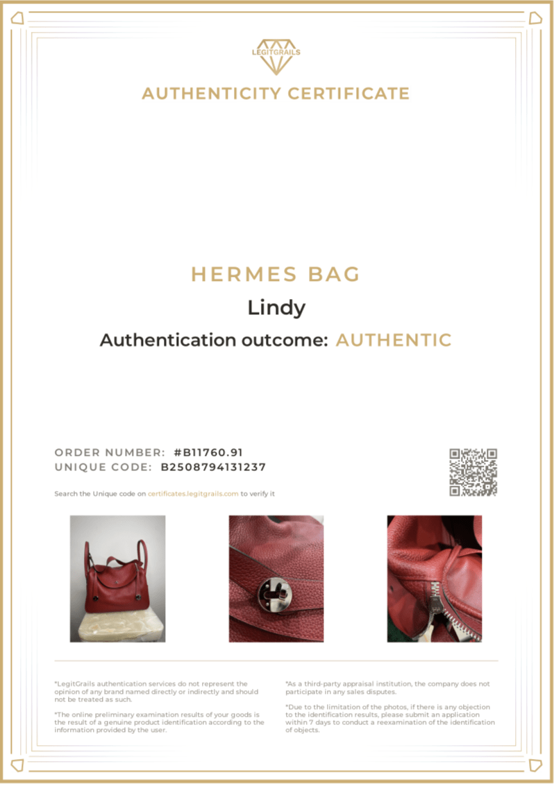 Hermès Lindy 35 – Bordeaux Leather Handbag RRP £7,500 | Authentic Preloved - Reloved Again