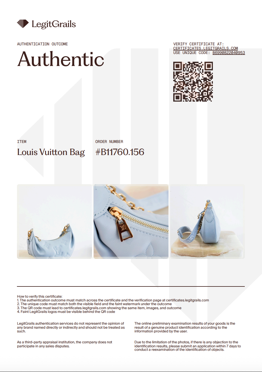 Louis Vuitton Over The Moon Bag in Blue RRP £2000 | Authentic Preloved