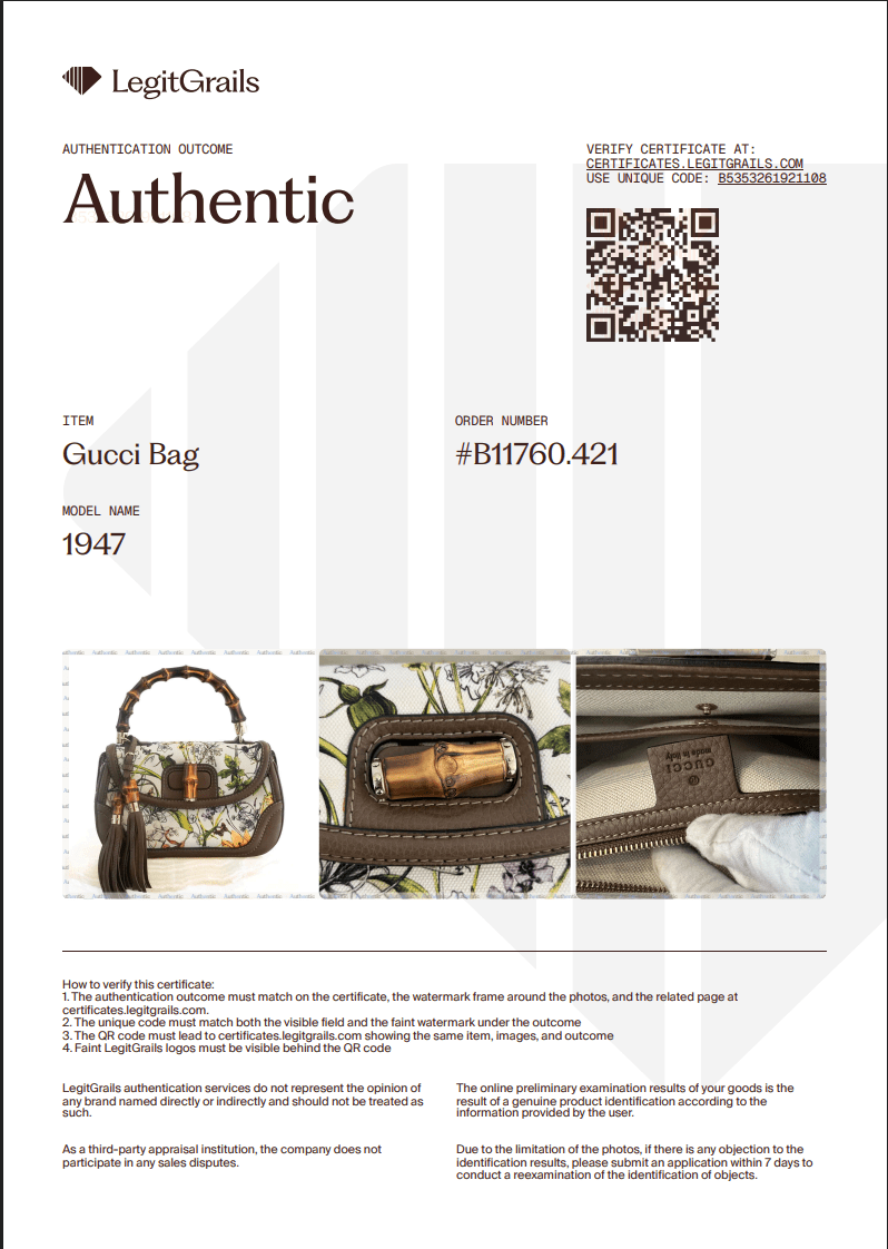 Gucci Flora Bamboo Top Handle Bag | Authentic Preloved - Reloved Again