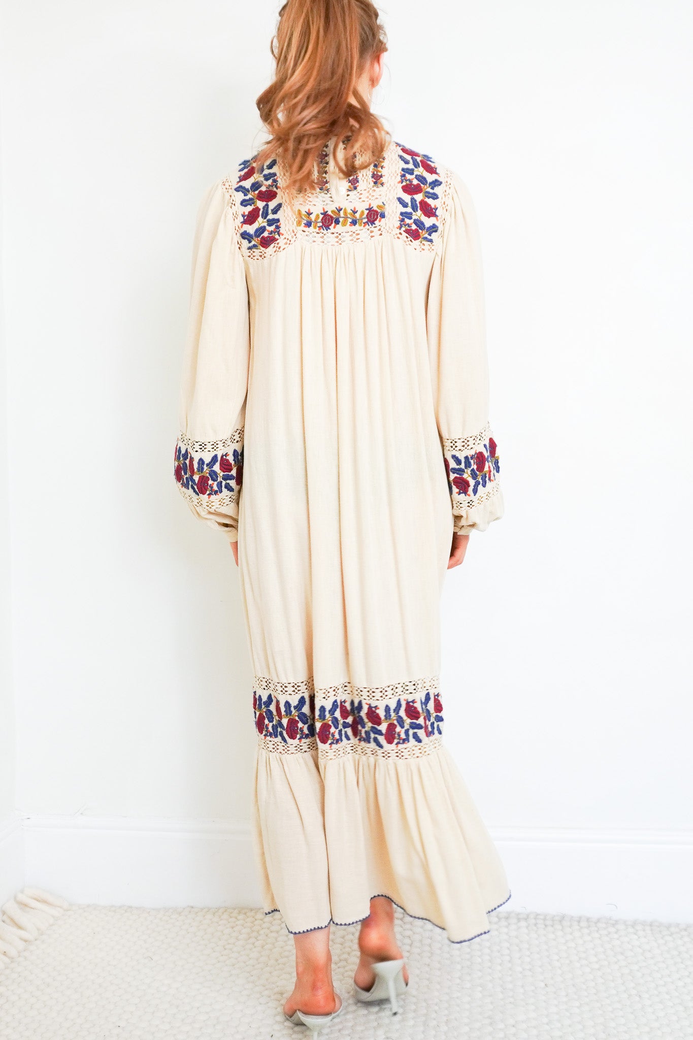 Sea-New-York-cream-floral-dress-Back-Picture