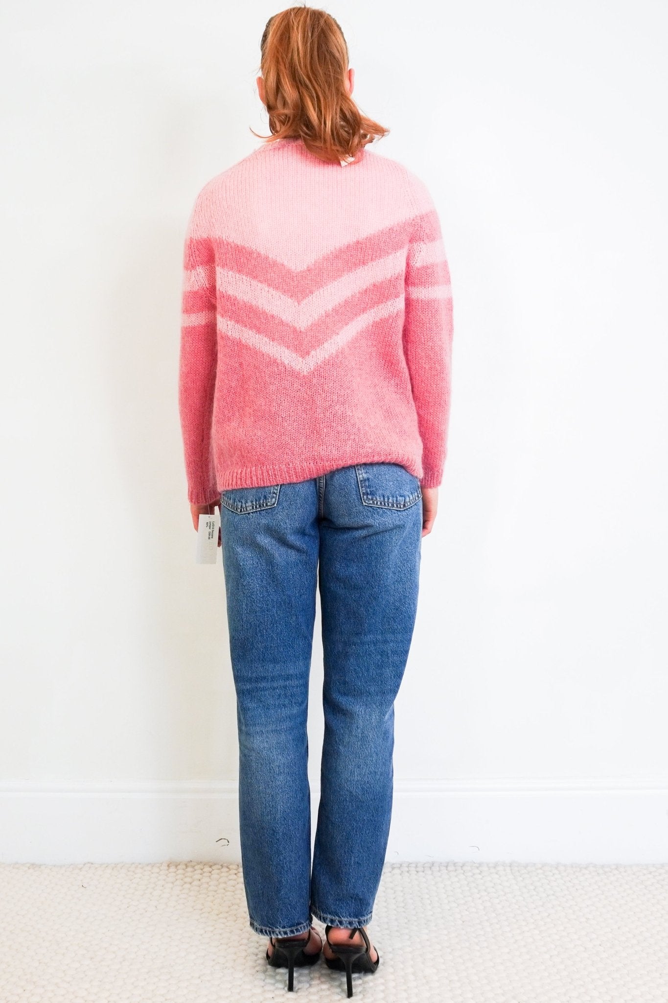 Sezane Pink Mohair Crewneck Jumper RRP £125 | Authentic Preloved - Reloved Again