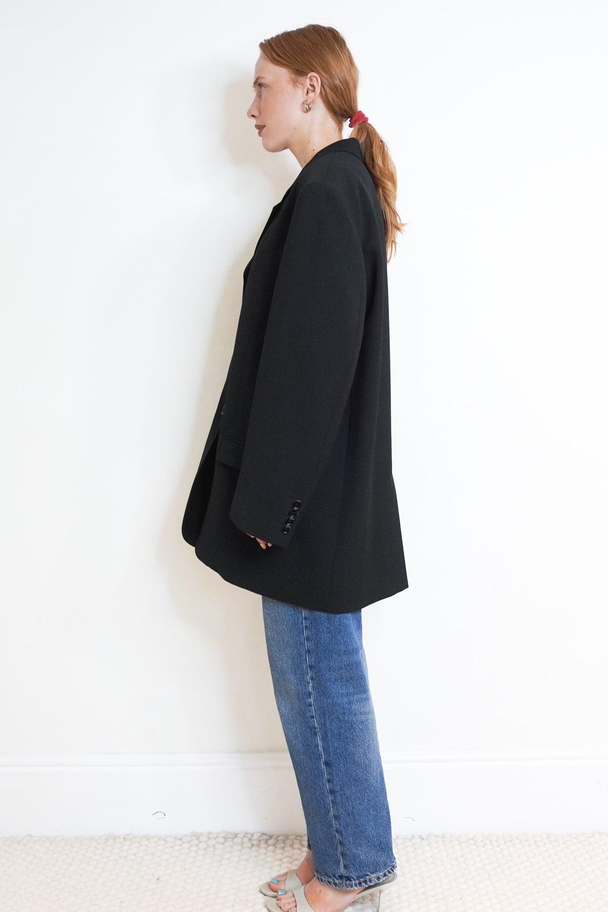 Side Image: Acne Studios Juylie Suit Blazer in Black