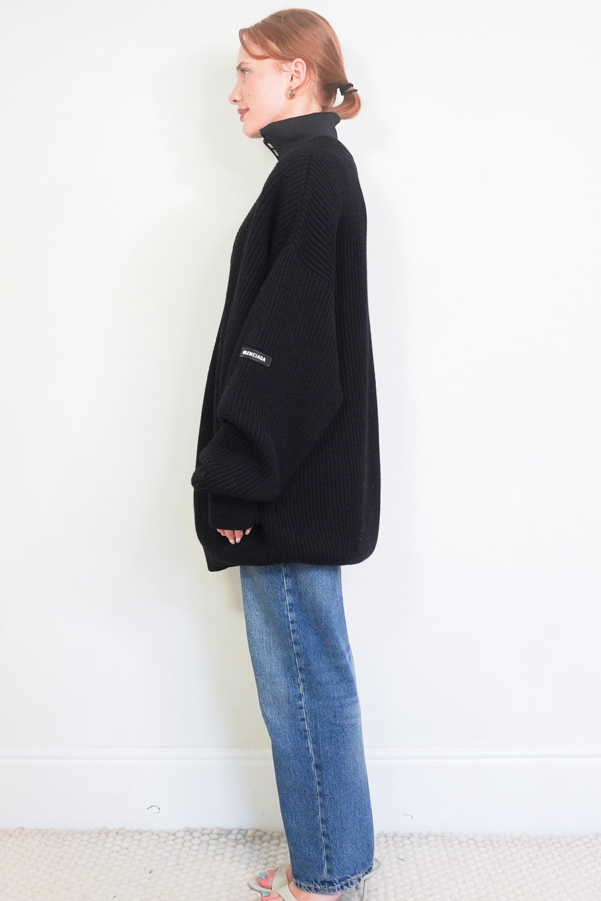 Side Image: Balenciaga Layered V Neck UK M