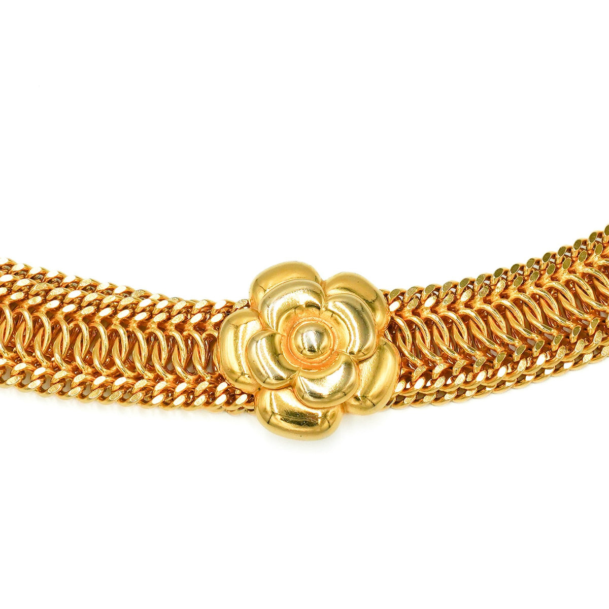Chanel Camellia Haute Couture Gold Tone Belt | Authentic Preloved - Reloved Again