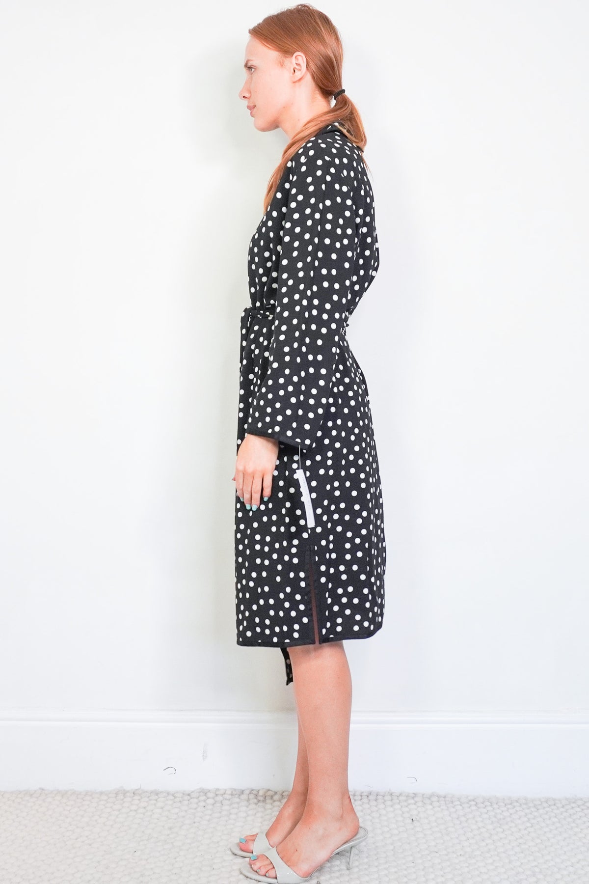 Dolce & Gabbana Polka Dot Dress with Embellished Buttons L (RRP £125) | Authentic Preloved - Reloved Again