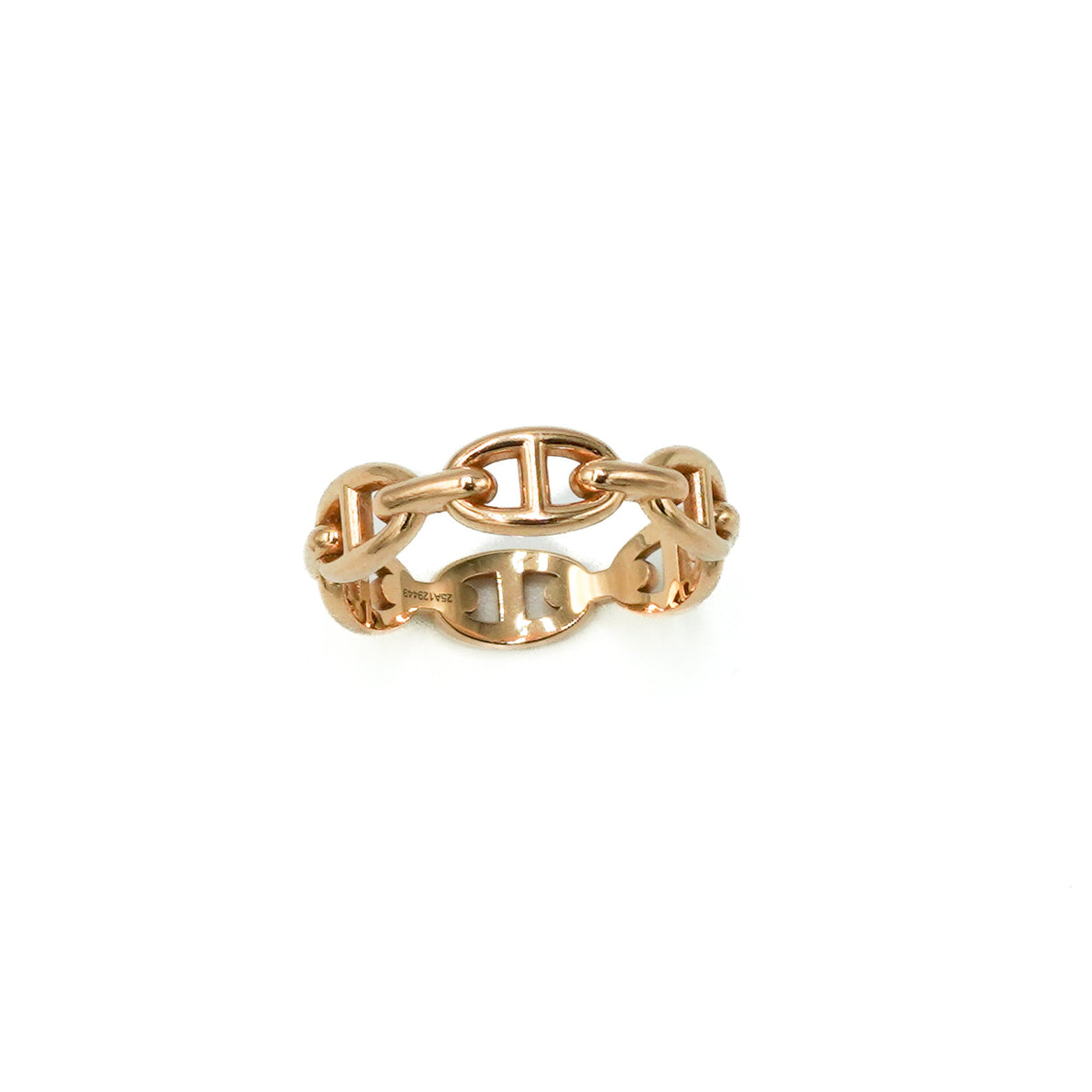 Hermès Chaîne d’Ancre Enchaînée Ring 18ct Rose Gold – Size 59 (RRP £2380) FINAL SALE - Reloved Again