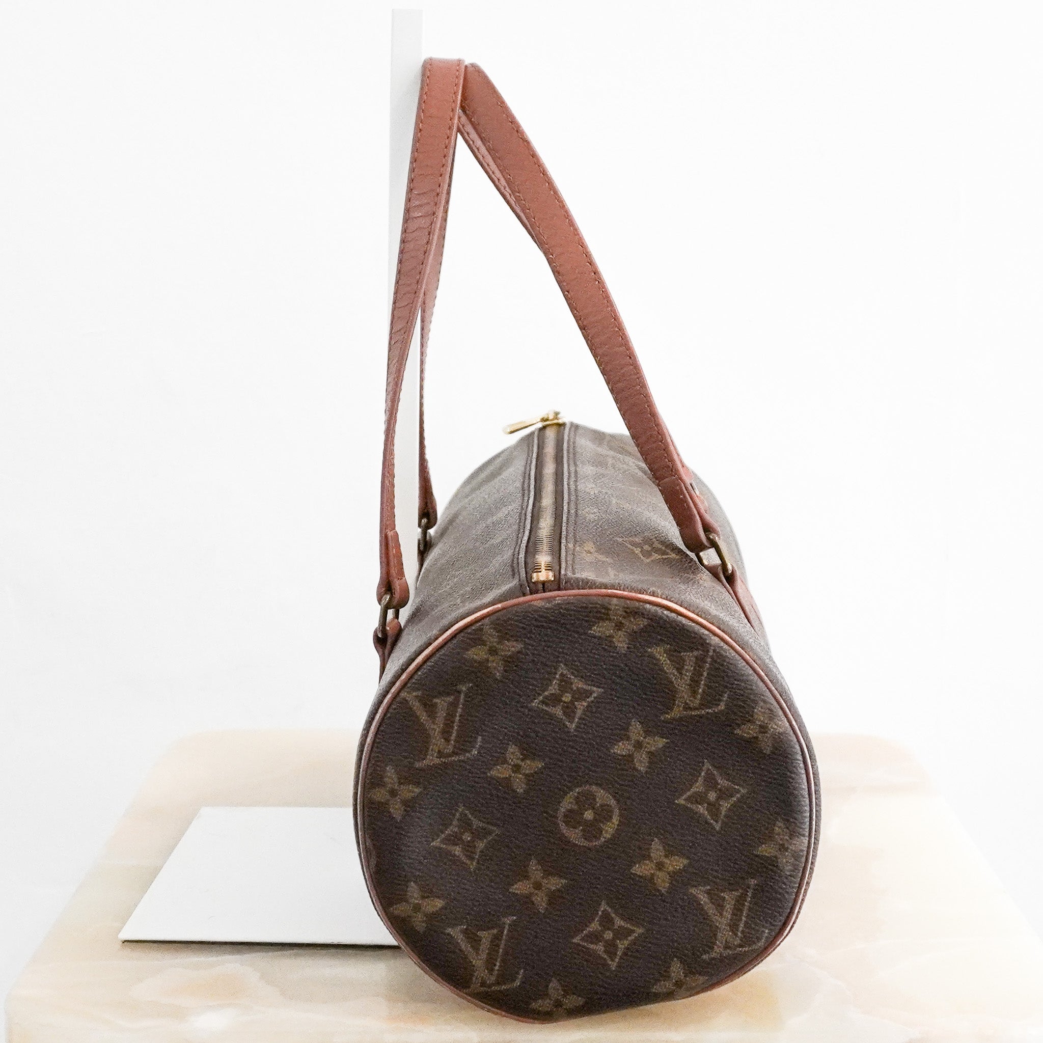 Side Image: Louis Vuitton 1994 Monogram Papillon 30 Handbag
