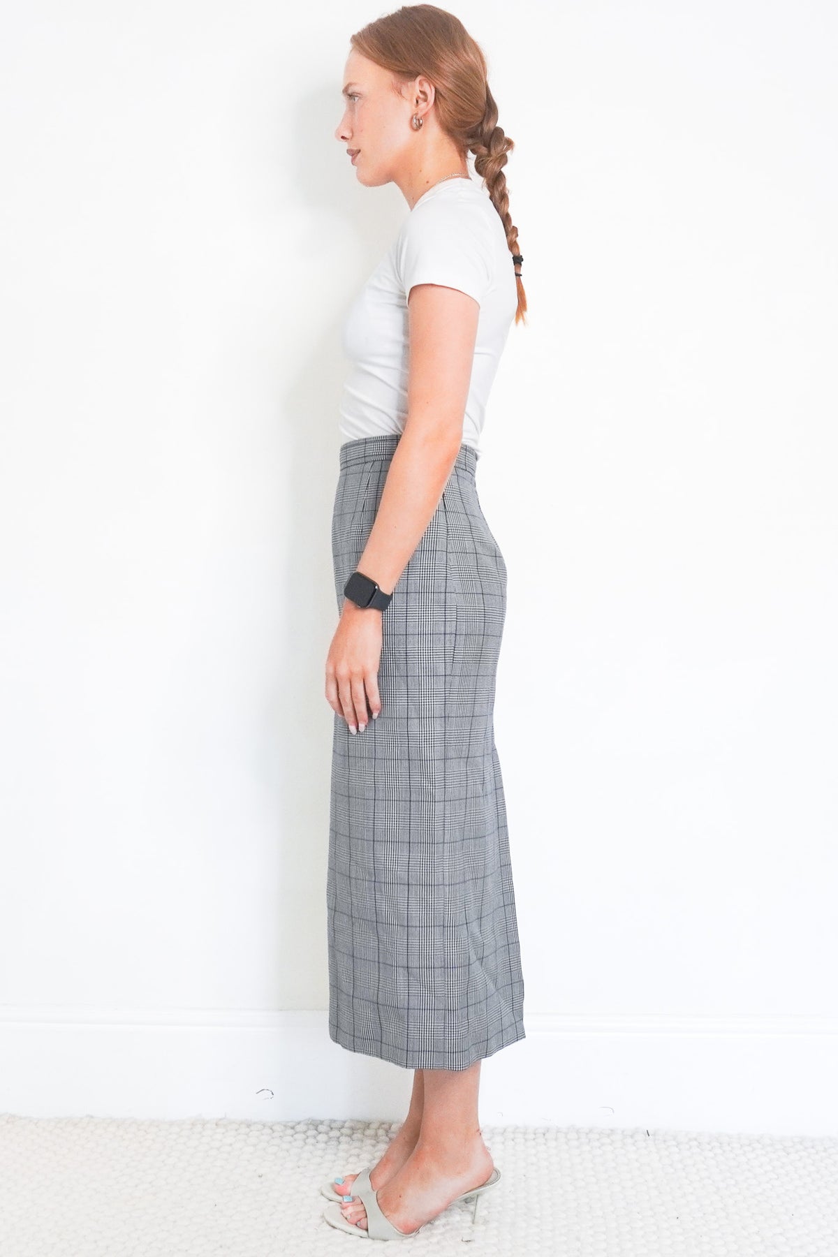 Side Image: MIU MIU Plaid Skirt