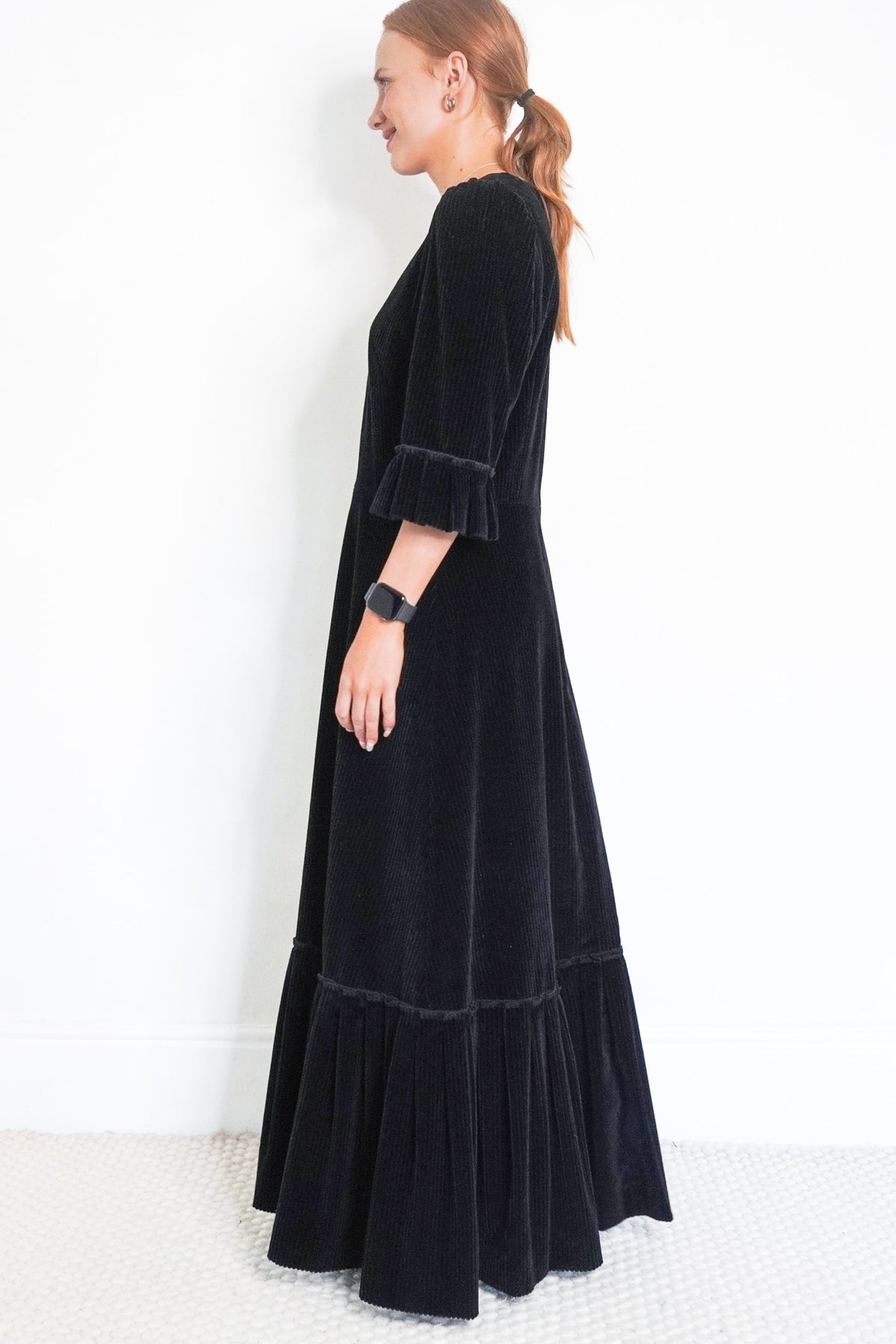 NEW The Vampires Wife Black Corduroy Dress (RRP £800) | Authentic Preloved - Reloved Again