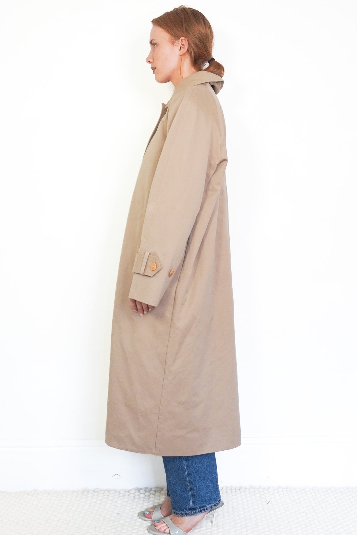 Side Image: Skall Studios 100% Cotton Trench Coat